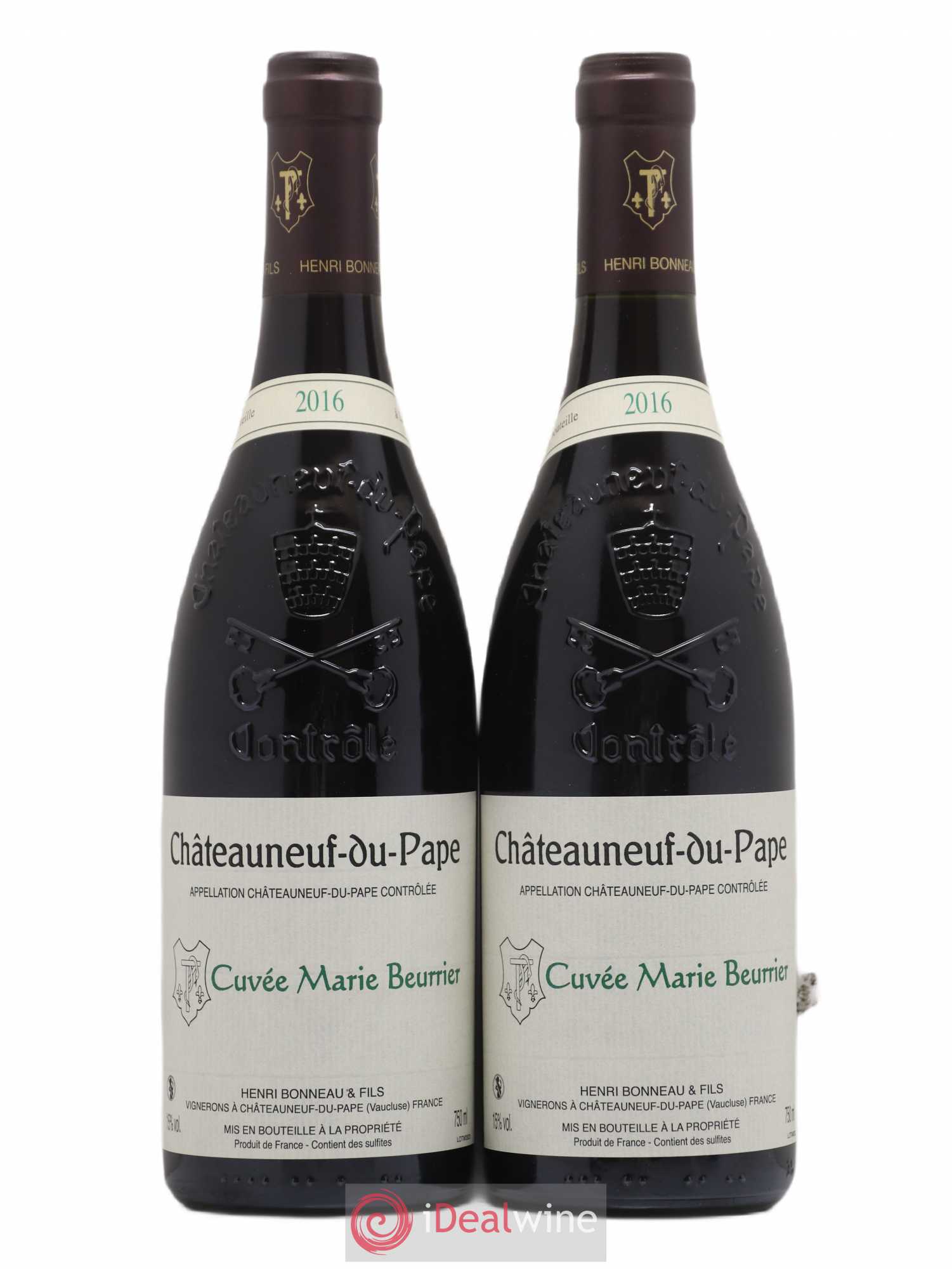 Châteauneuf-du-Pape Marie Beurrier Henri Bonneau & Fils 2016 - Lot de 2 bouteilles - 0
