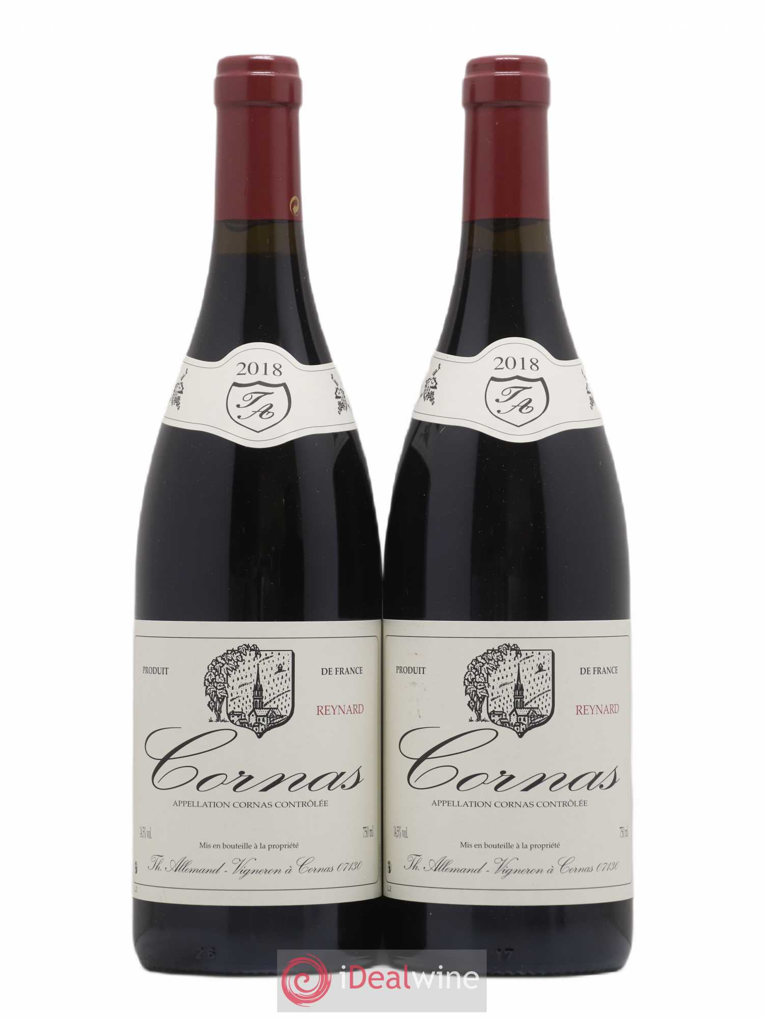 Cornas Reynard Thierry Allemand 2018 - Lot de 2 bouteilles - 0