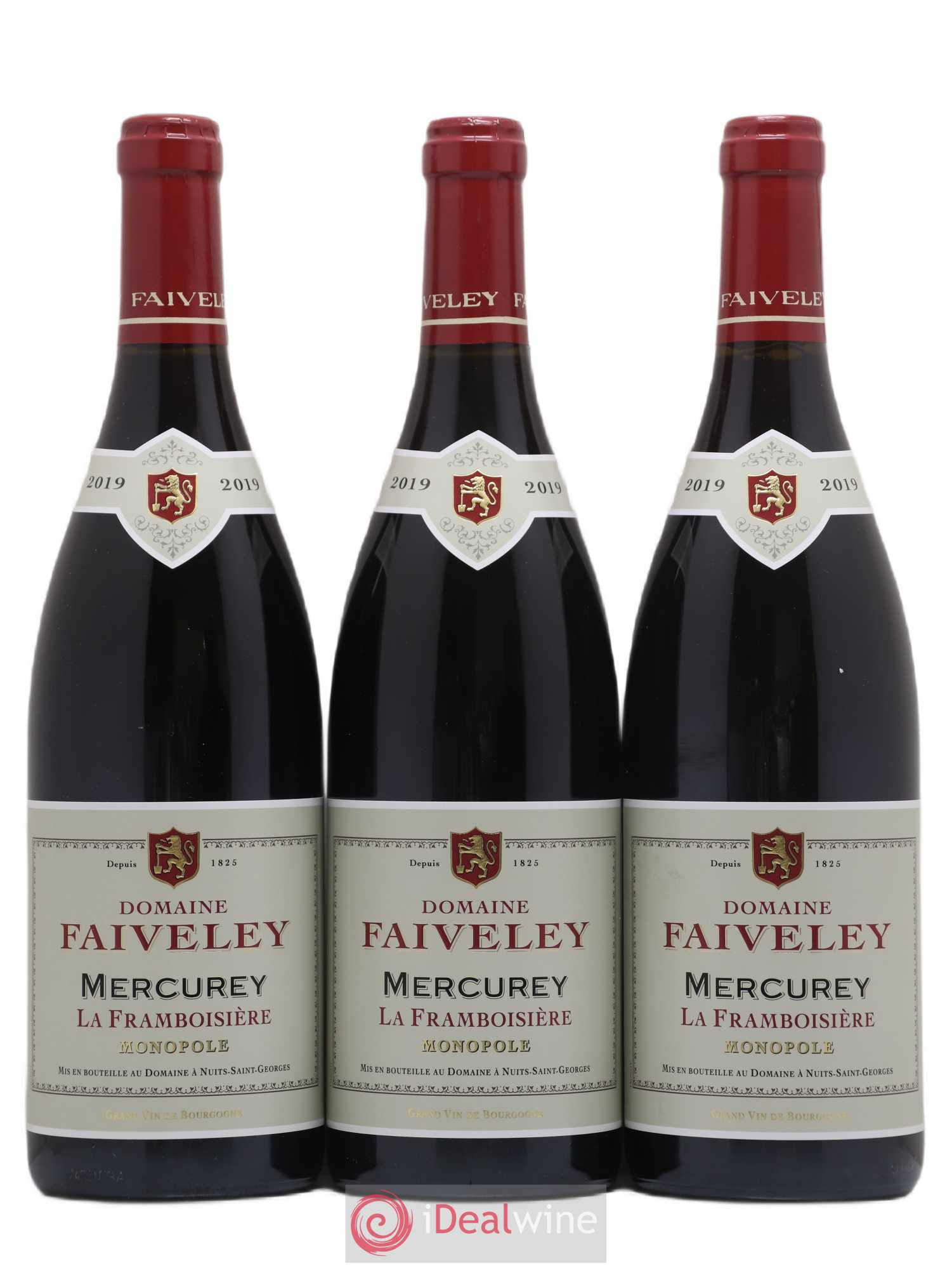 Mercurey Domaine de la Framboisière Faiveley 2019 - Lot de 3 bouteilles - 0