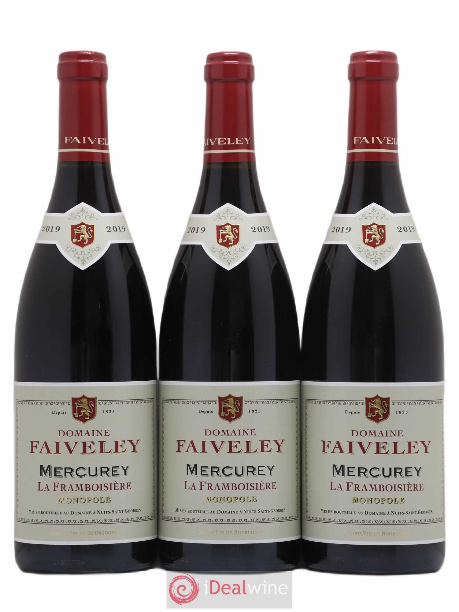 Mercurey Domaine de la Framboisière Faiveley 2019 - Lot de 3 bouteilles - 0