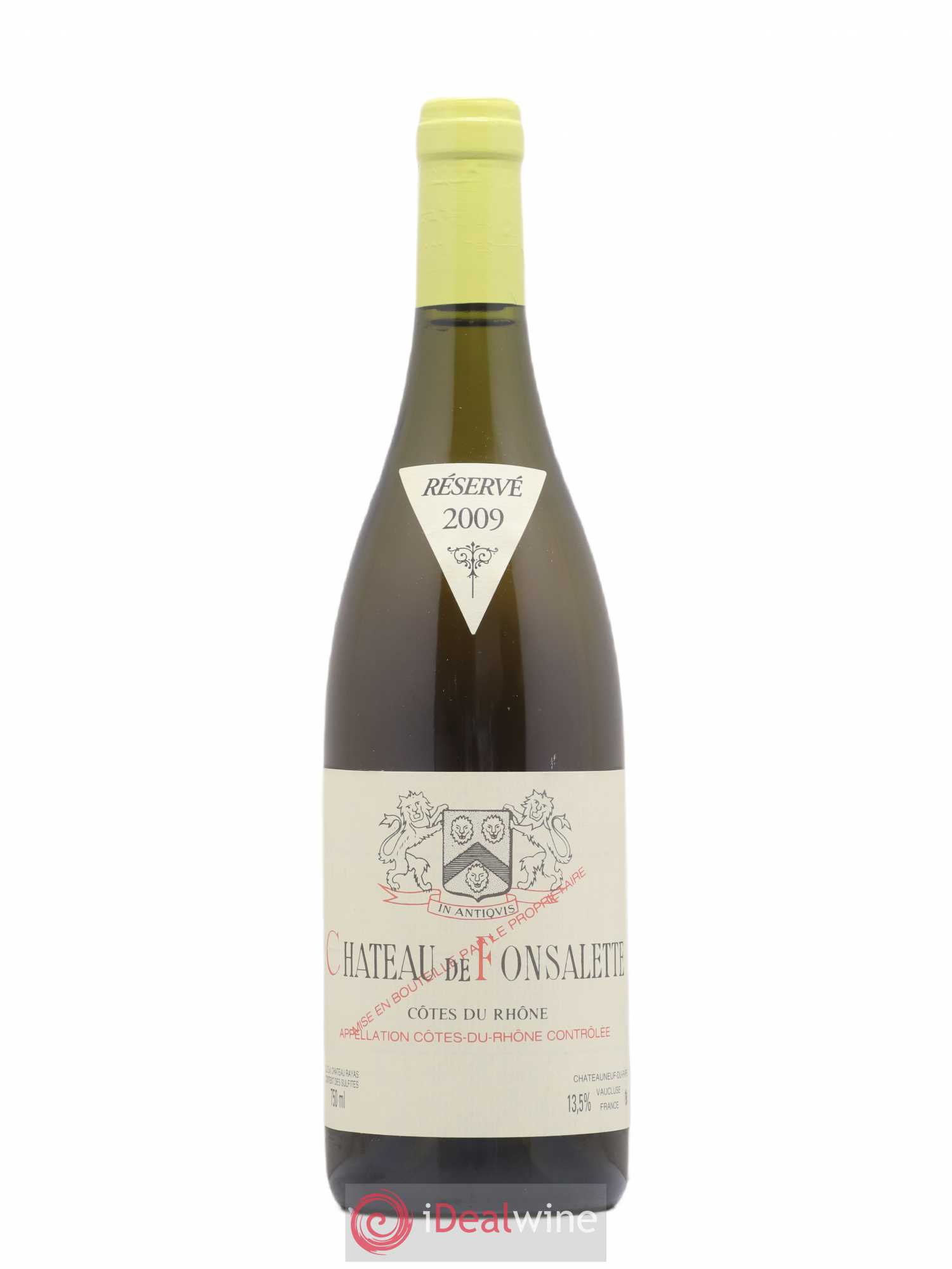 Côtes-du-Rhône Château de Fonsalette Emmanuel Reynaud 2009 - Lot de 1 bouteille - 0