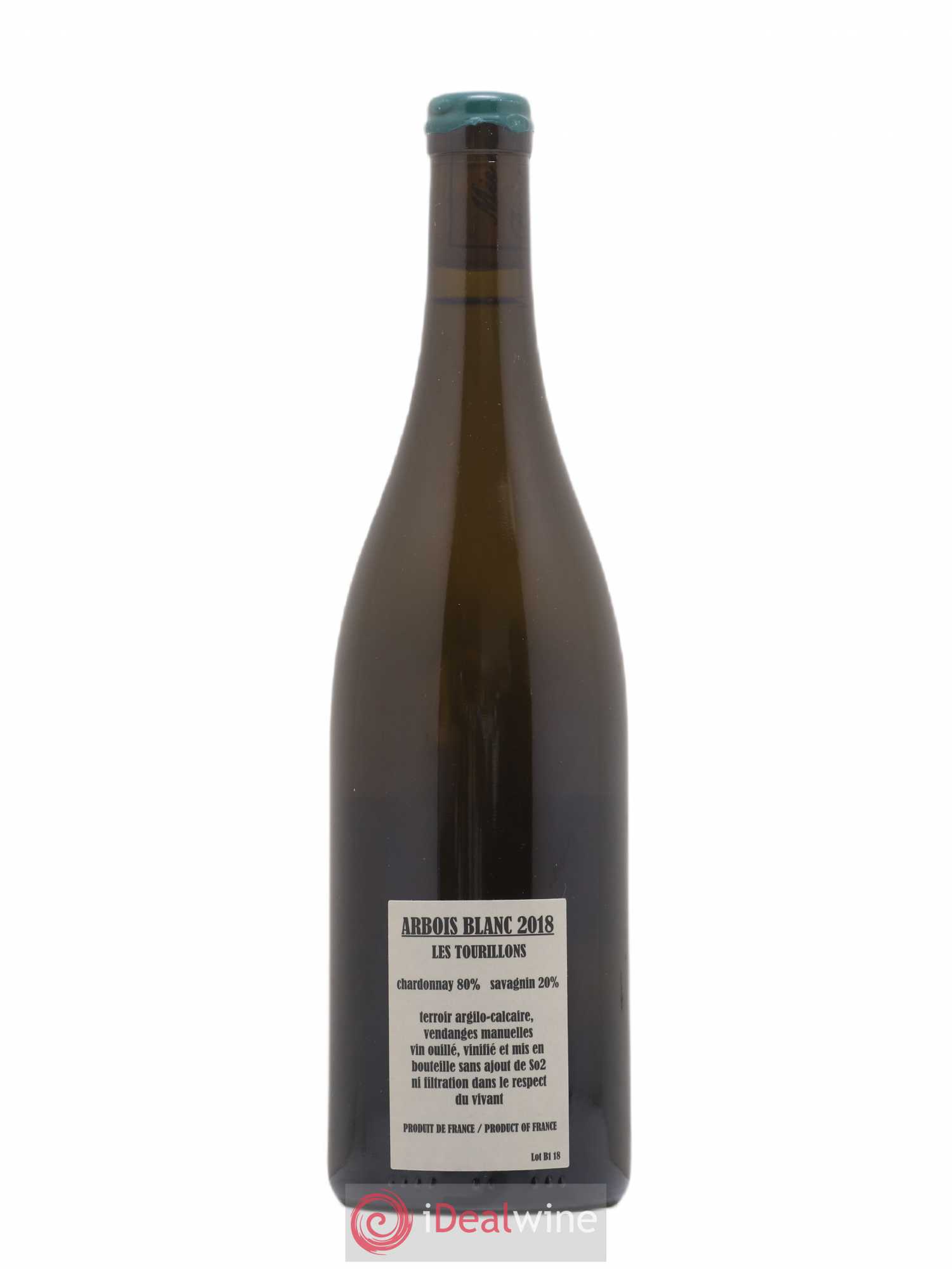 Arbois Chardonnay Savagnin Les Tourillons Adeline Houillon & Renaud Bruyère 2018 - Lot de 1 bouteille - 1