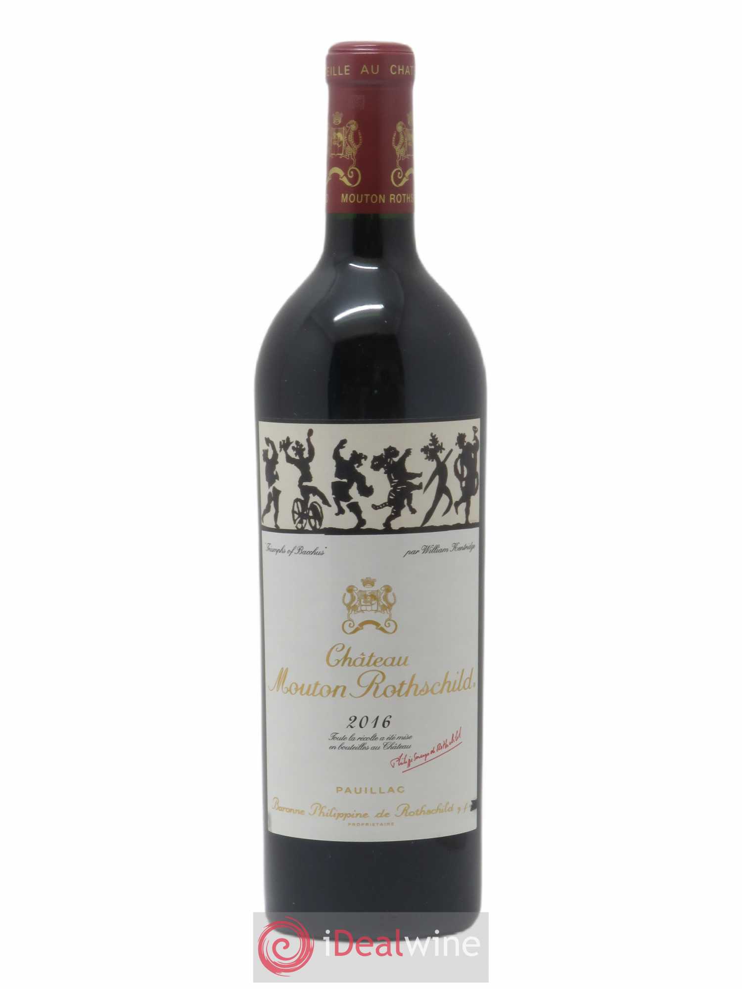 Château Mouton Rothschild 1er Grand Cru Classé 2016 - Lot de 1 bouteille - 0