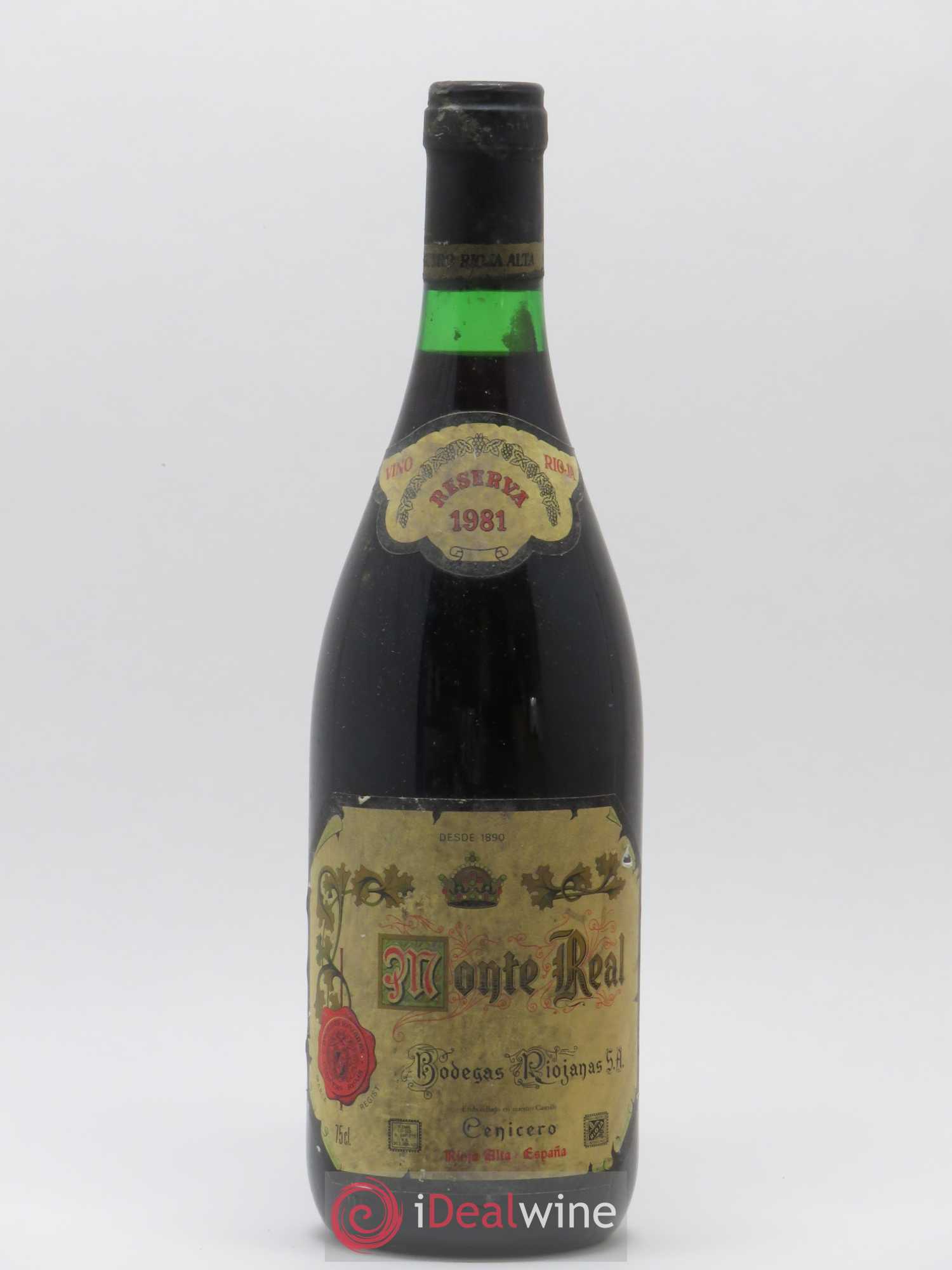 Rioja DOCA Reserva Monte Real 1981 - Lotto di 1 bottiglia - 0