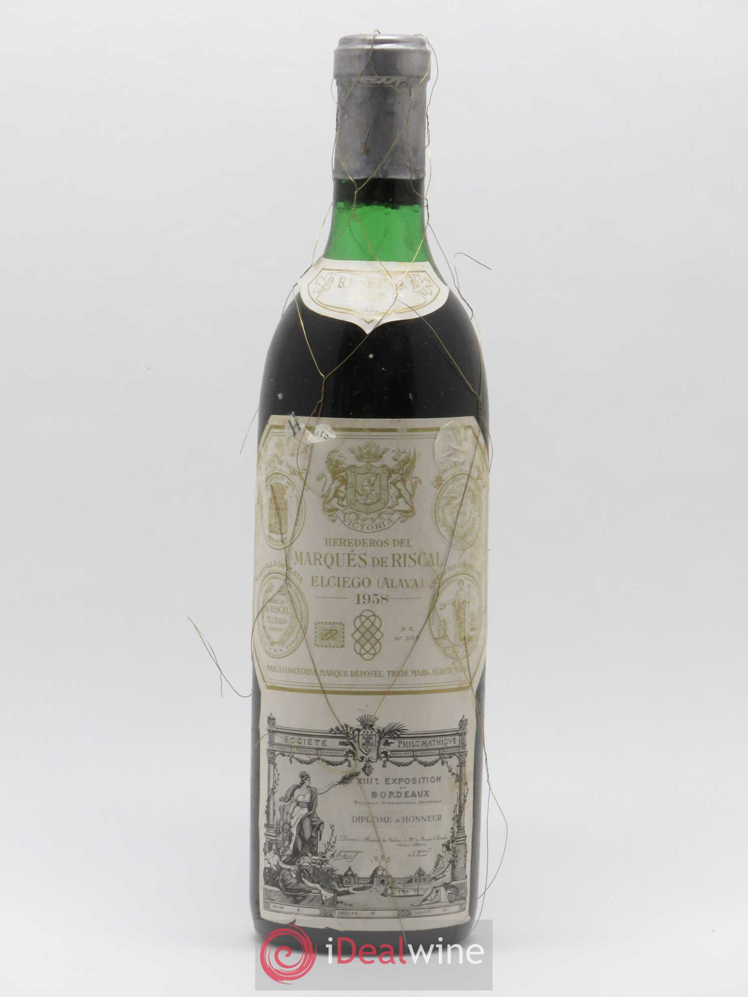 Rioja DOCA Reserva Marqués de Riscal 1958 - Lot de 1 bouteille - 0