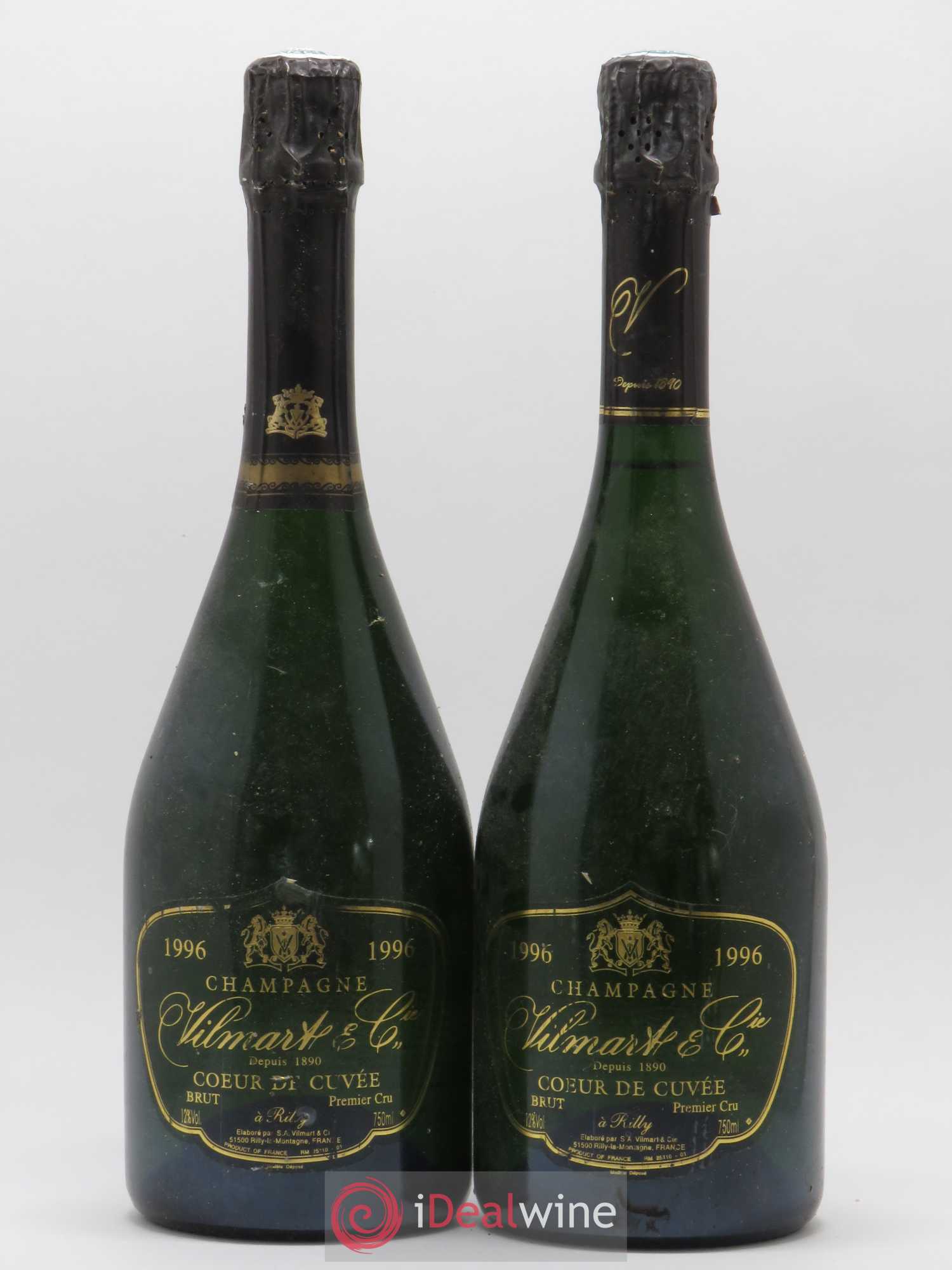 Champagne Vilmart Coeur de cuvée 1Er Cru 1996 - Posten von 2 Flaschen - 0