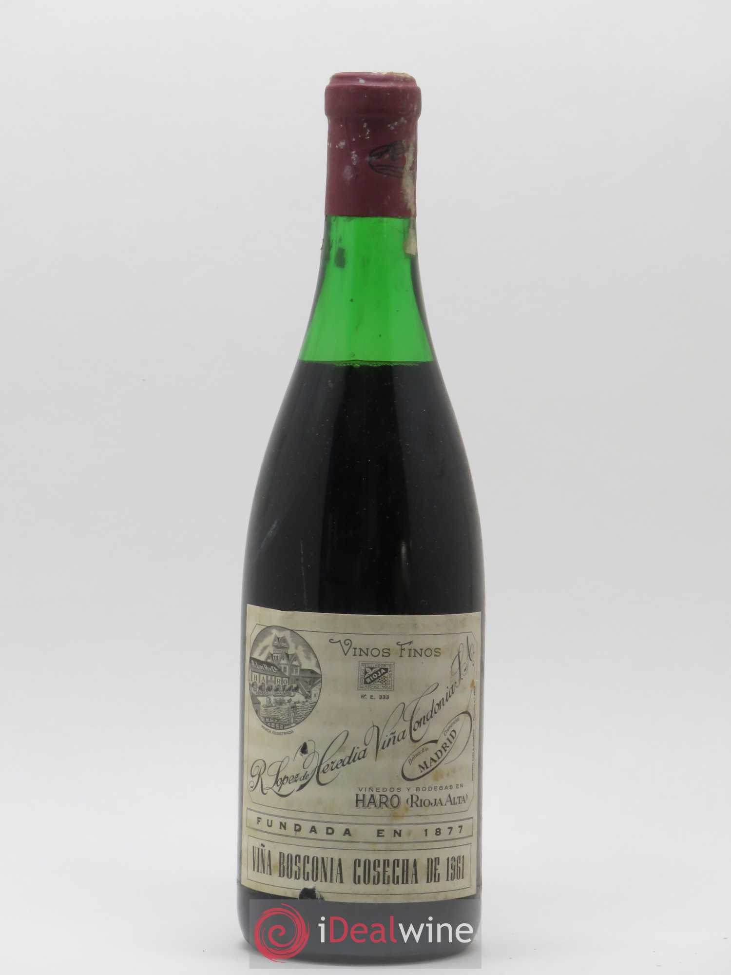 Rioja DOCA Heredia Vina Condonia Bosconia 1961 - Lotto di 1 bottiglia - 0