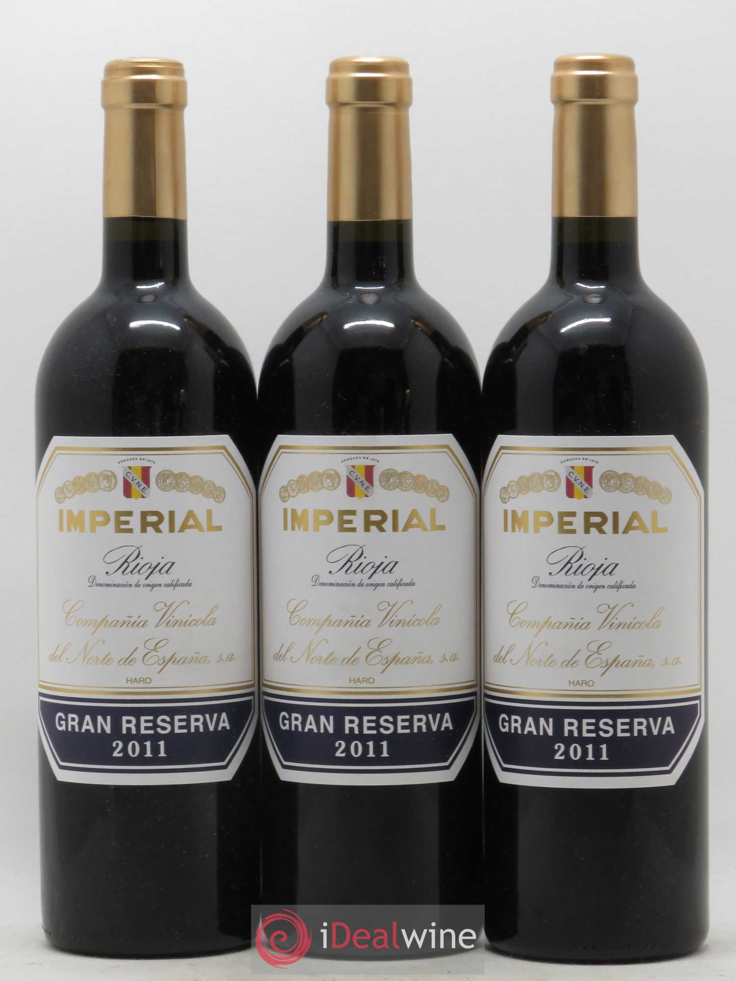 Rioja DOCG Imperial Gran Reserva Compania Vinicola del Norte de Espana 2011 - Lot de 6 bouteilles - 1