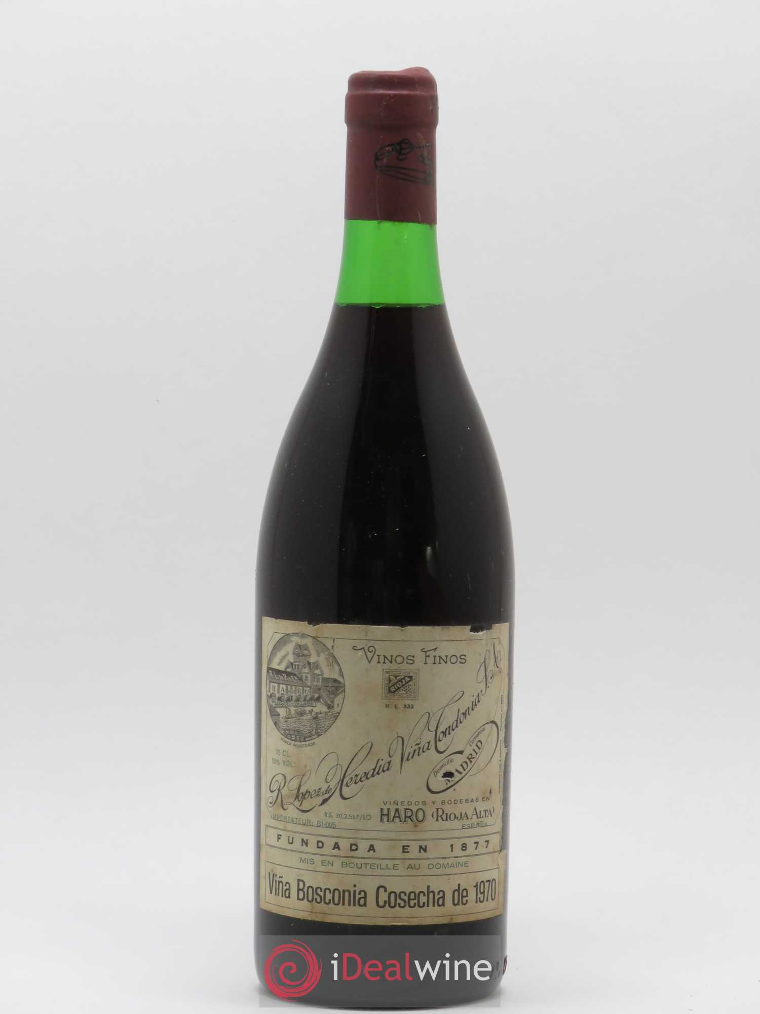 Rioja DOCA Heredia Vina Condonia Bosconia 1970 - Lotto di 1 bottiglia - 0