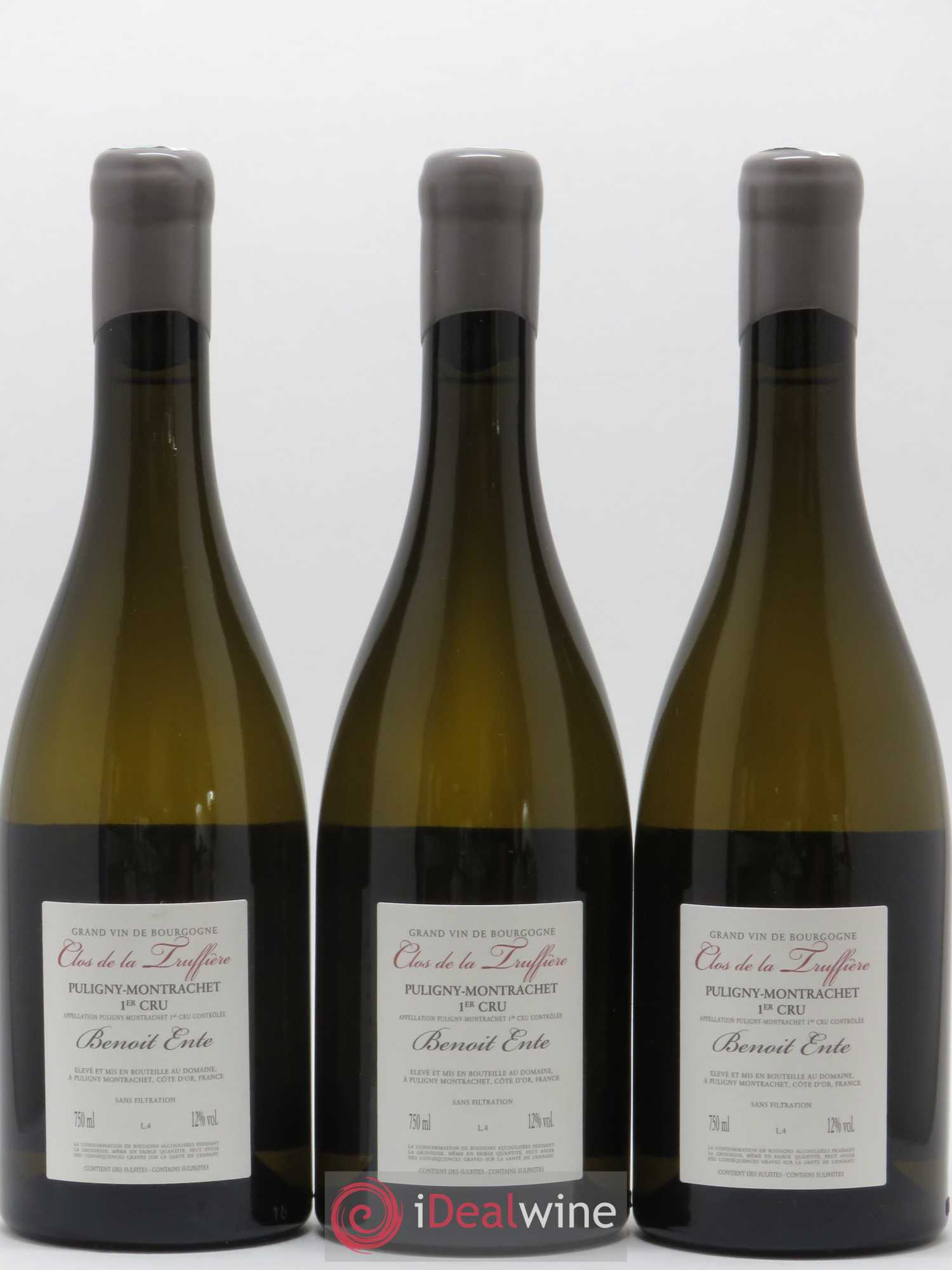 Puligny-Montrachet 1er Cru Clos de la Truffière Benoit Ente 2014 - Lot de 3 bouteilles - 1