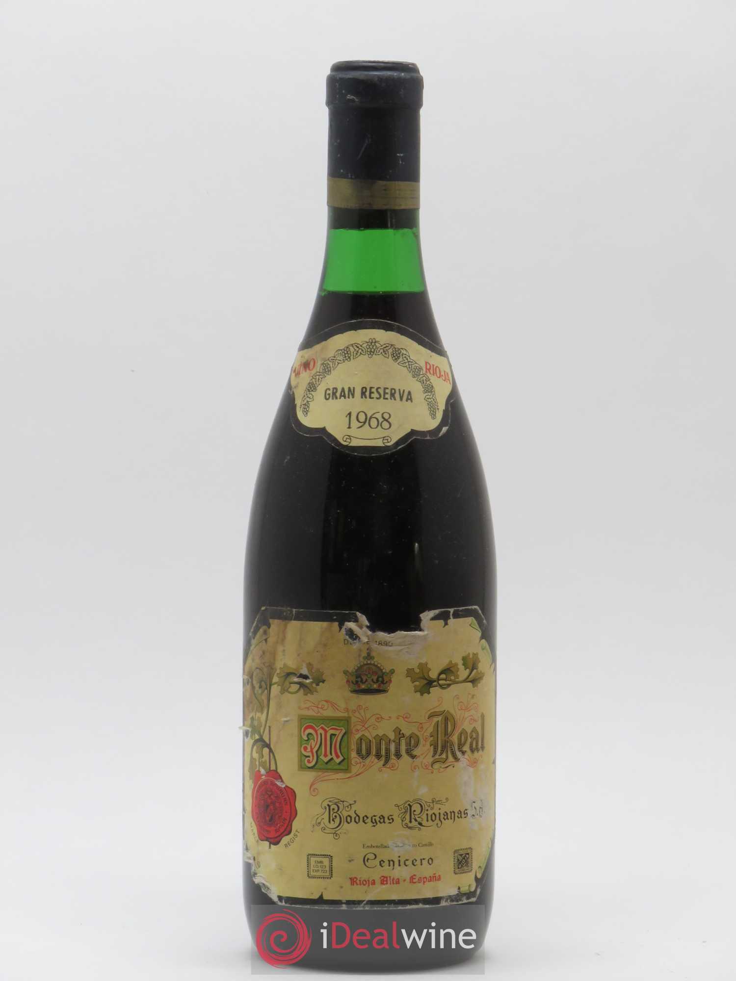 Rioja DOCA Gran Reserva Monte Real 1968 - Lot de 1 bouteille - 0
