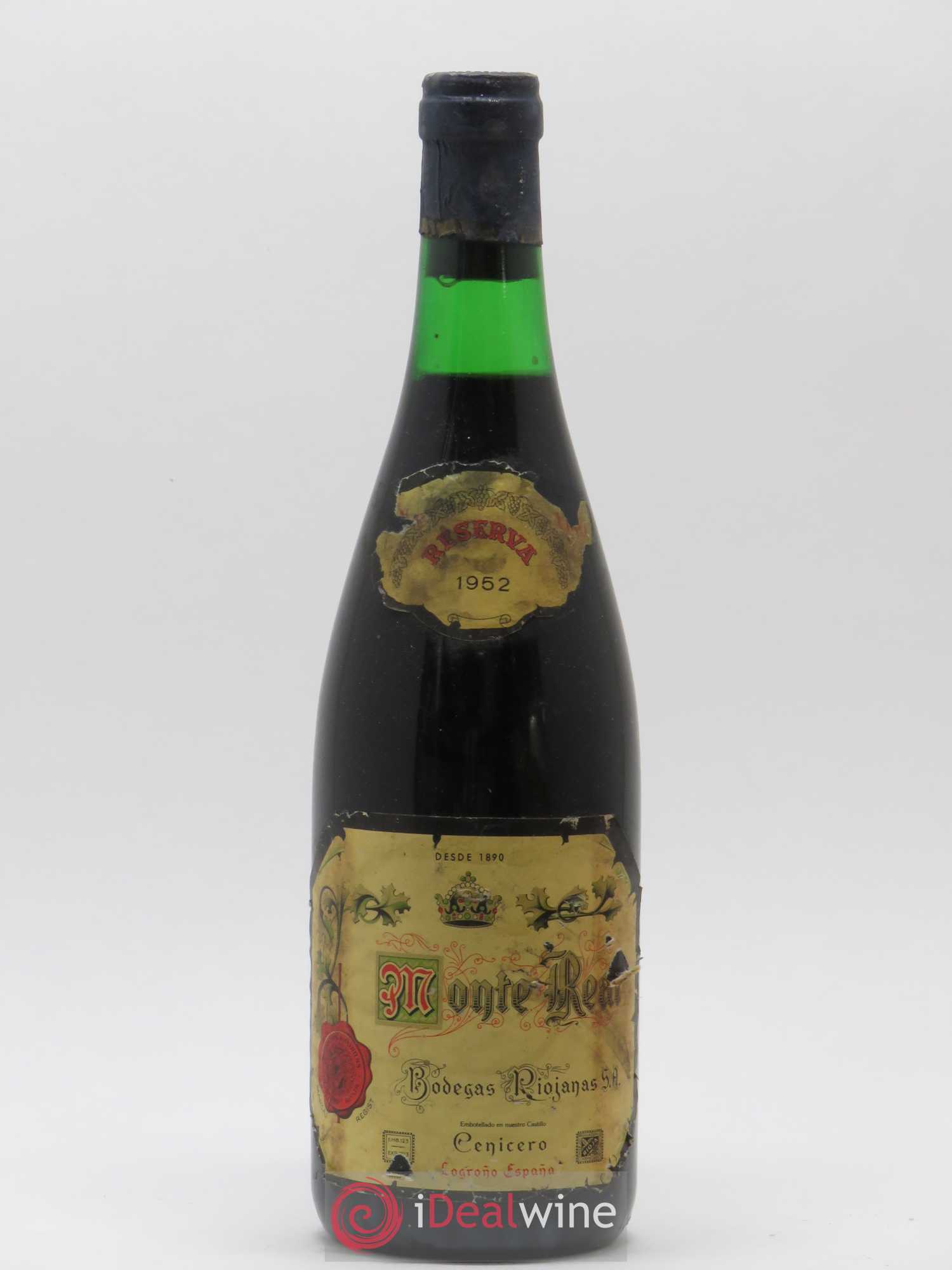 Rioja DOCA Reserva Monte Real 1952 - Lotto di 1 bottiglia - 0