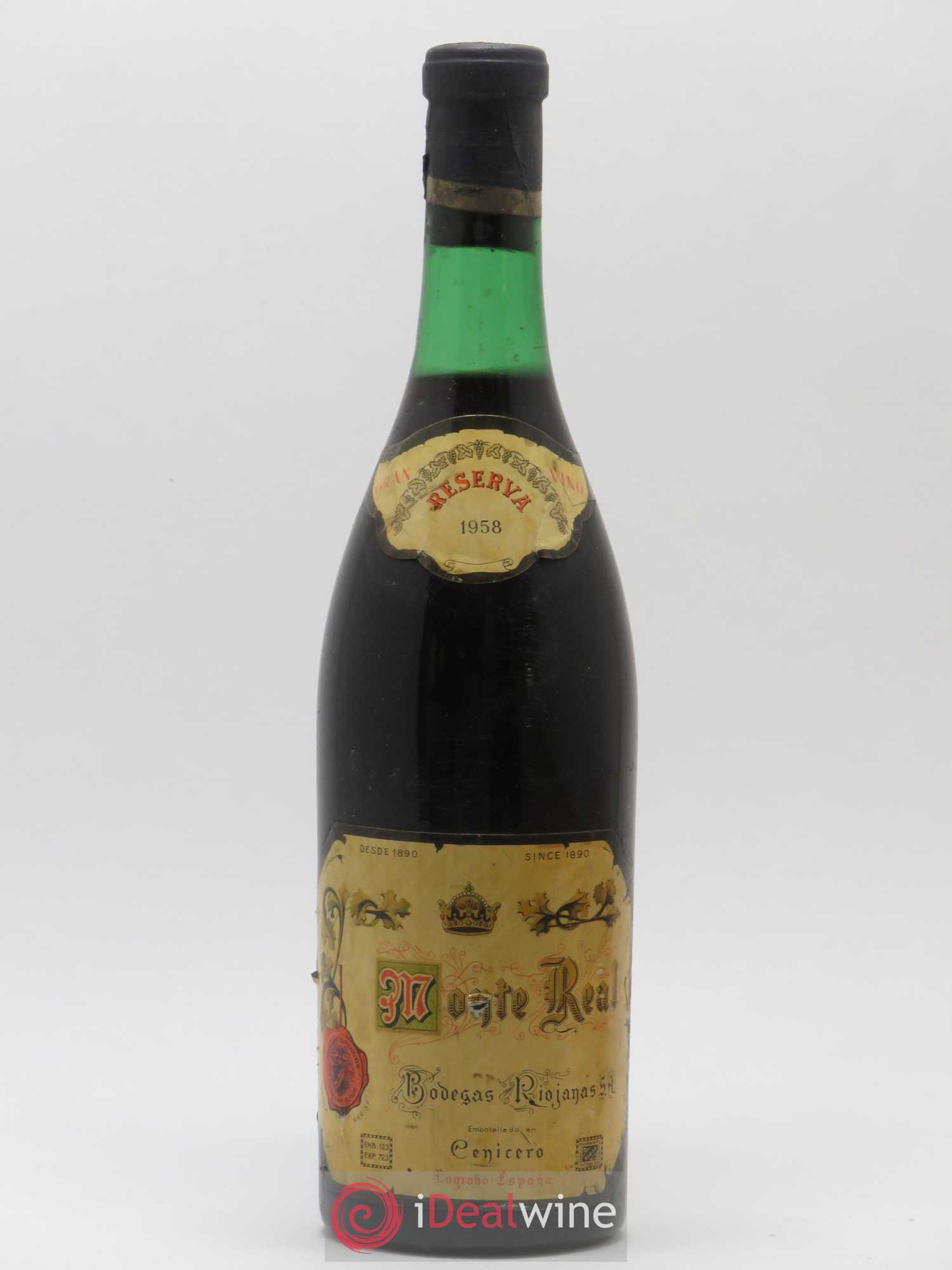 Rioja DOCA Reserva Monte Real 1958 - Lot of 1 bottle - 0