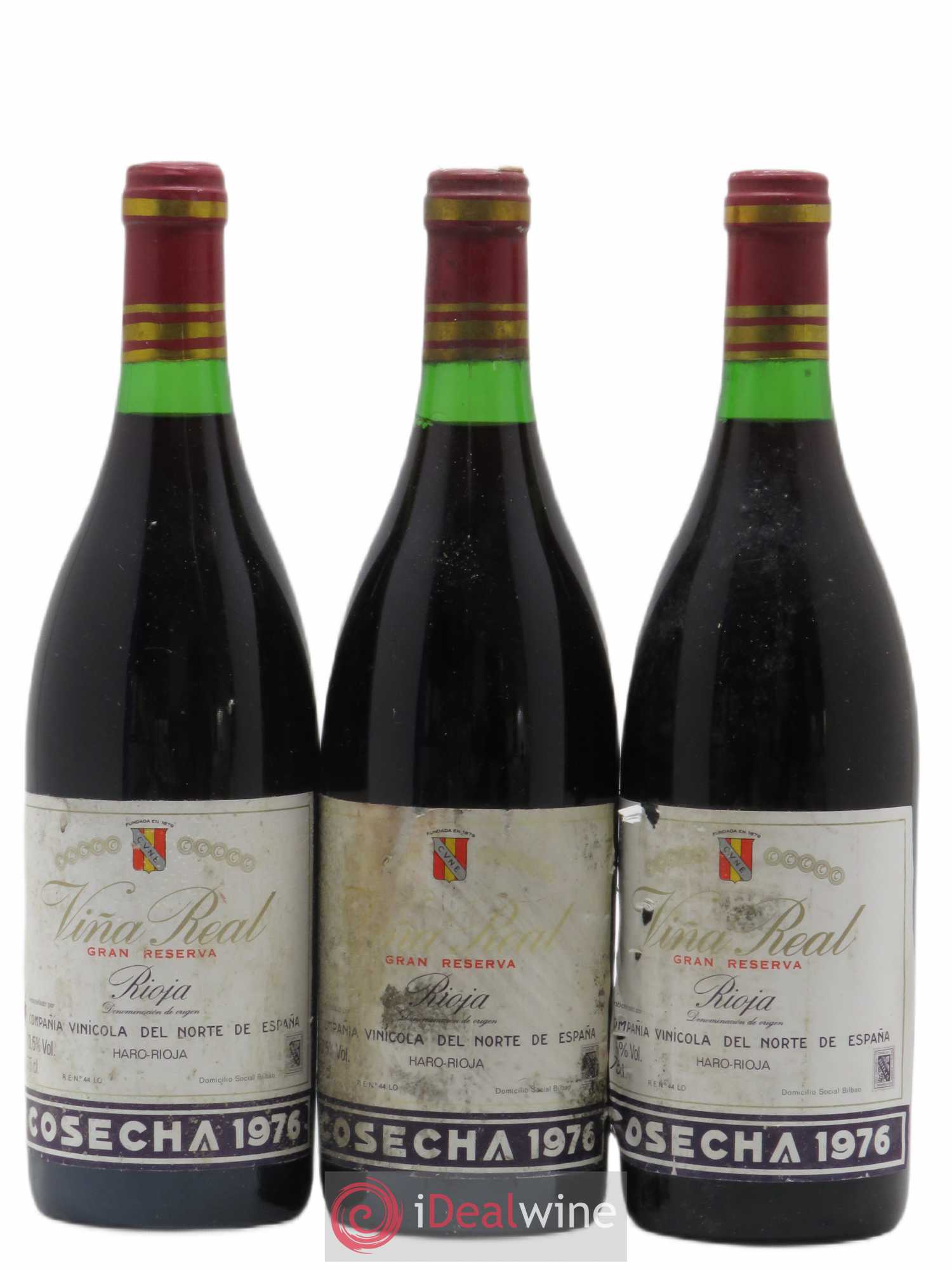 Rioja DOCA Vina Real Gran Reserva 1976 - Posten von 3 Flaschen - 0