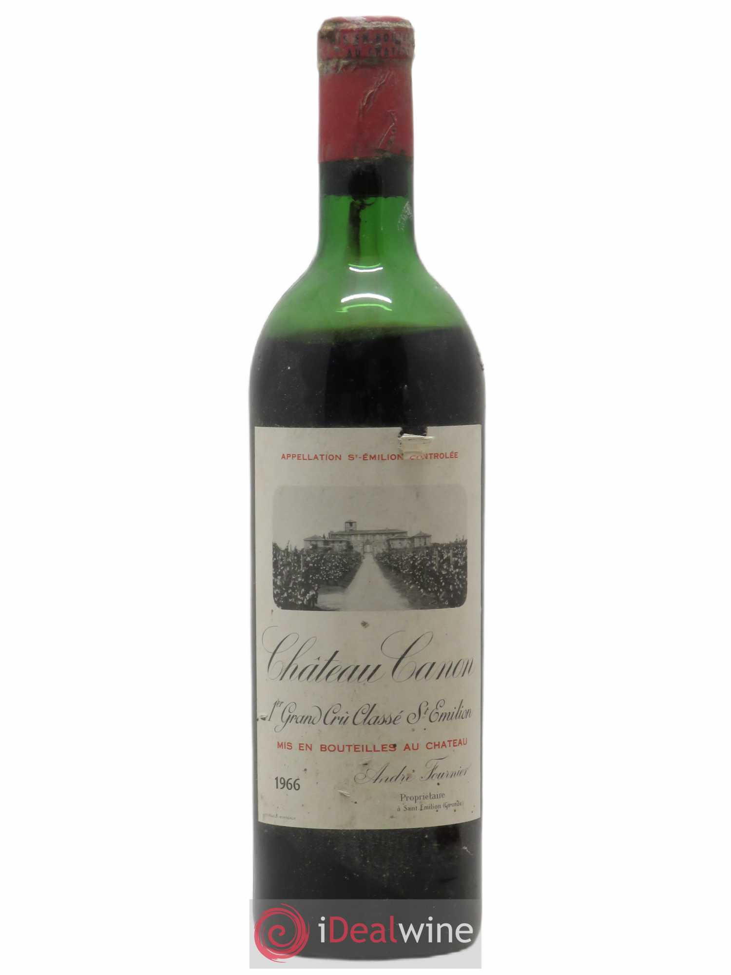Château Canon 1er Grand Cru Classé B 1966 - Lot de 1 bouteille - 0