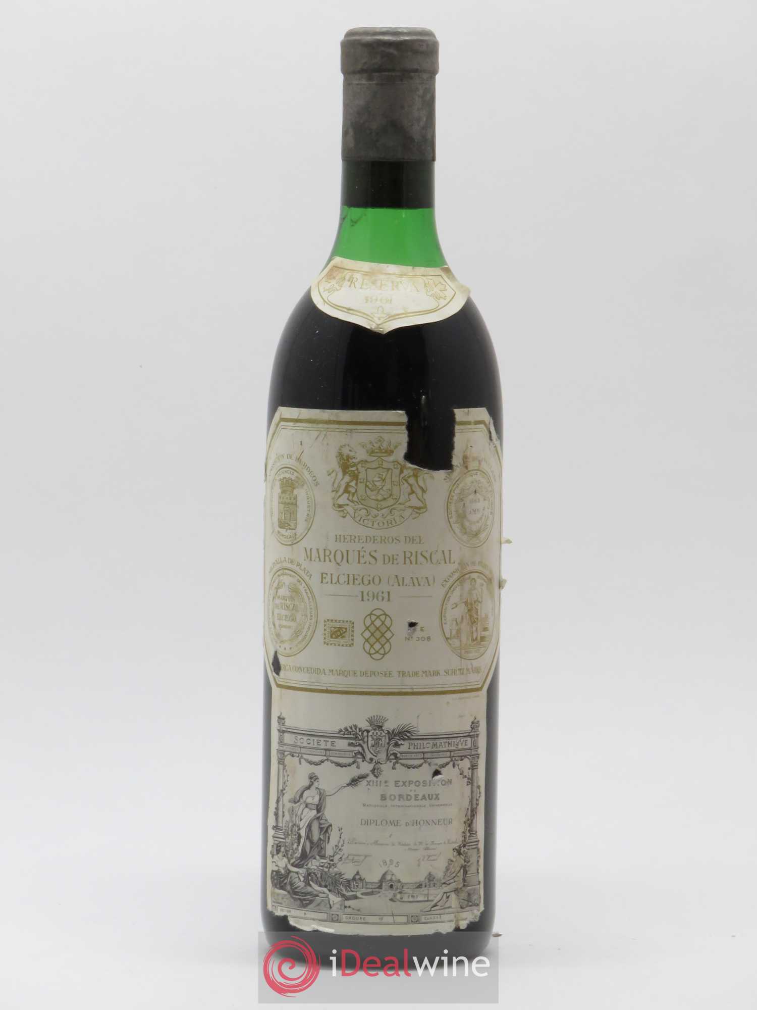 Rioja DOCA Reserva Marqués de Riscal 1961 - Lot de 1 bouteille - 0