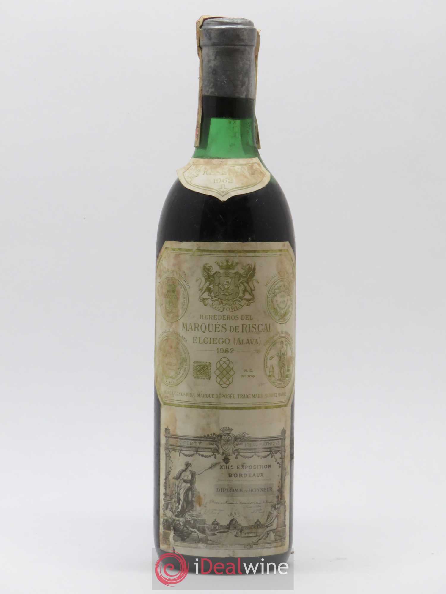 Rioja DOCA Reserva Marqués de Riscal 1962 - Lotto di 1 bottiglia - 0