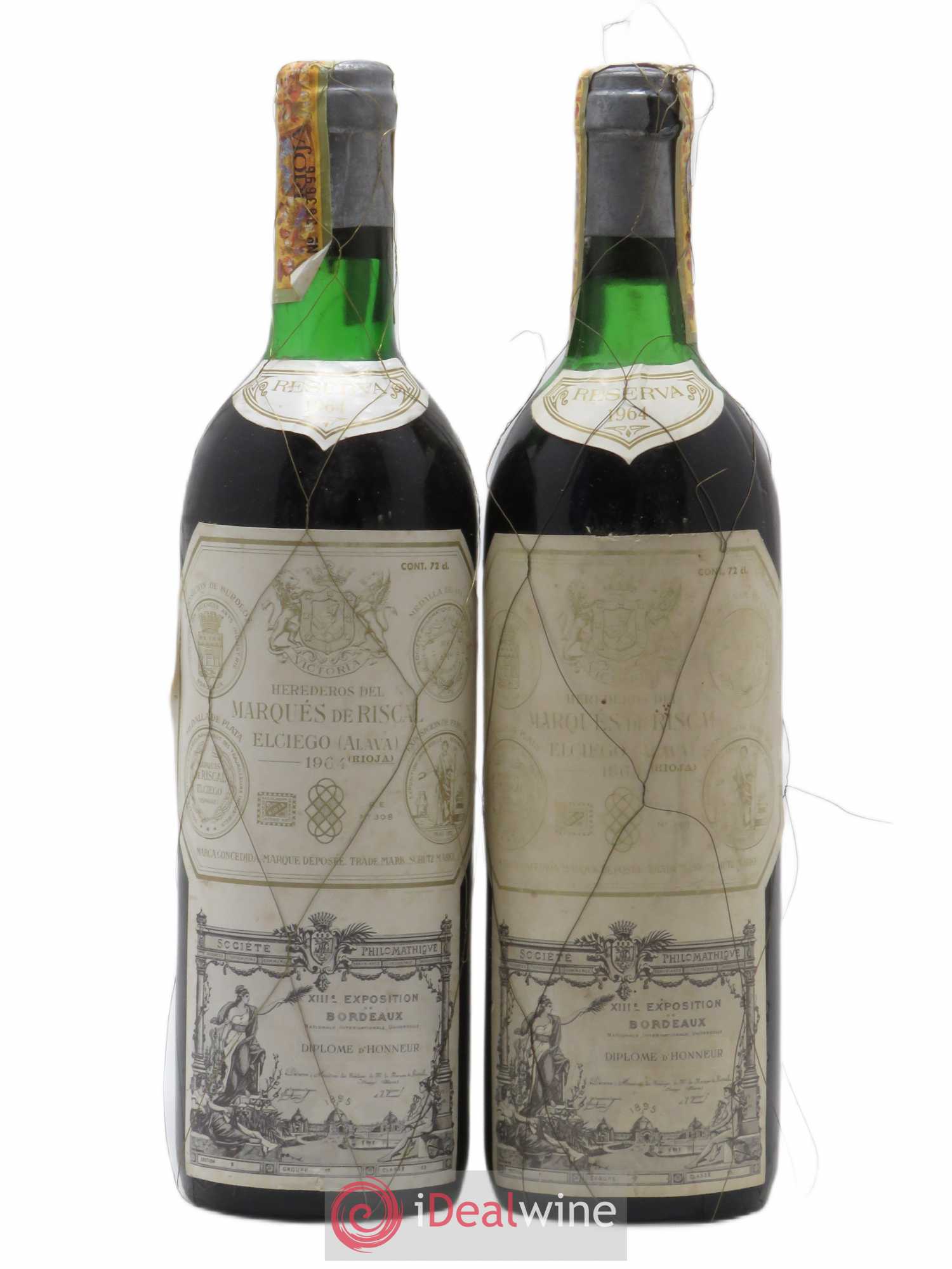 Rioja DOCA Reserva Marqués de Riscal 1964 - Lotto di 2 bottiglie - 0