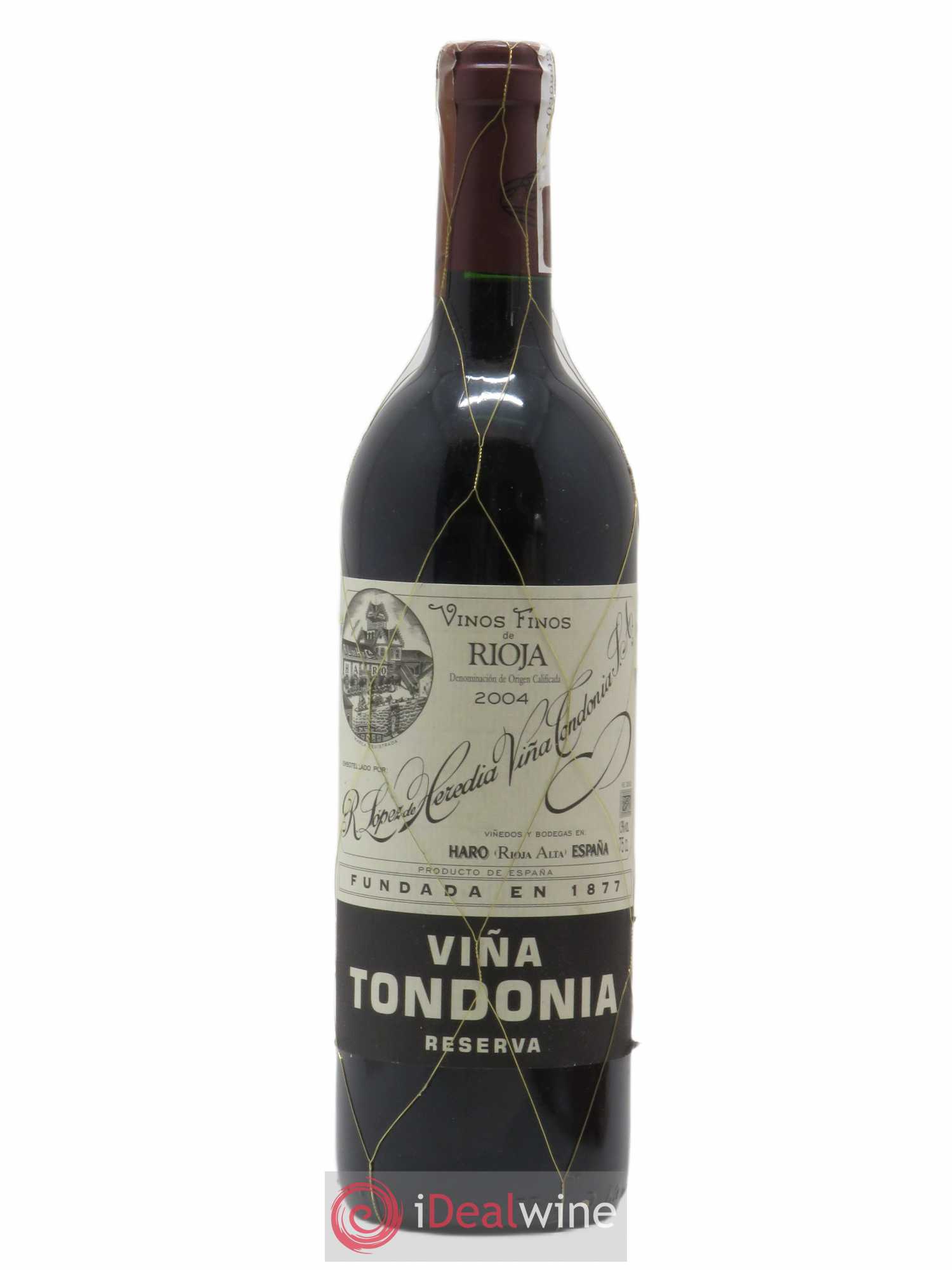 Rioja DOCA Reserva Vina Tondonia R. Lopez de Heredia 2004 - Lot de 1 bouteille - 0