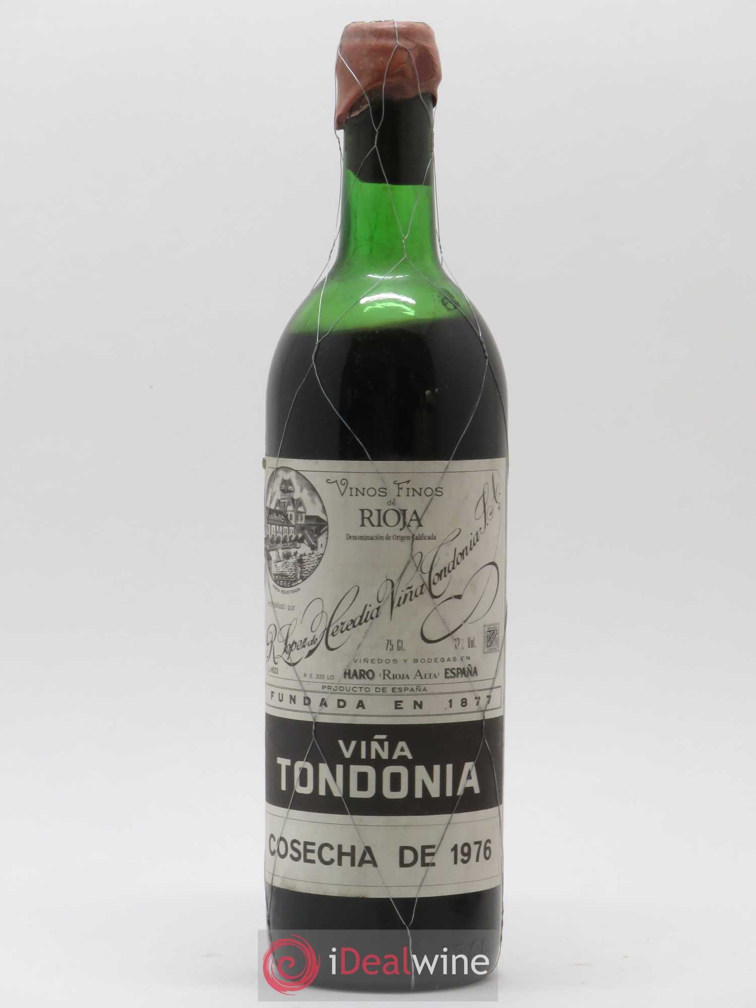 Rioja Gran Reserva Vina Tondonia R. Lopez de Heredia 1976 - Lot de 1 bouteille - 0