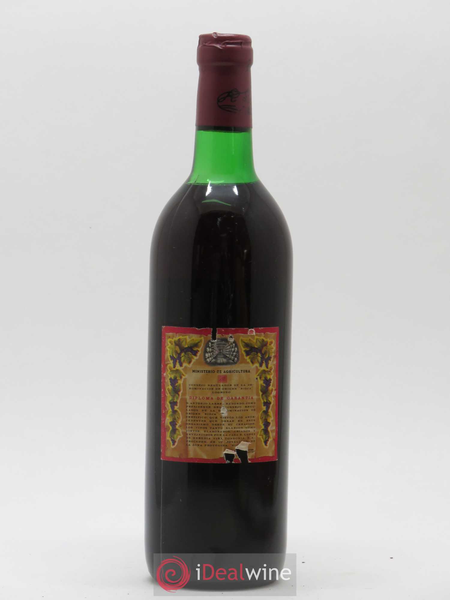 Rioja DOCA Reserva Vina Tondonia R. Lopez de Heredia 1961 - Posten von 1 Flasche - 1