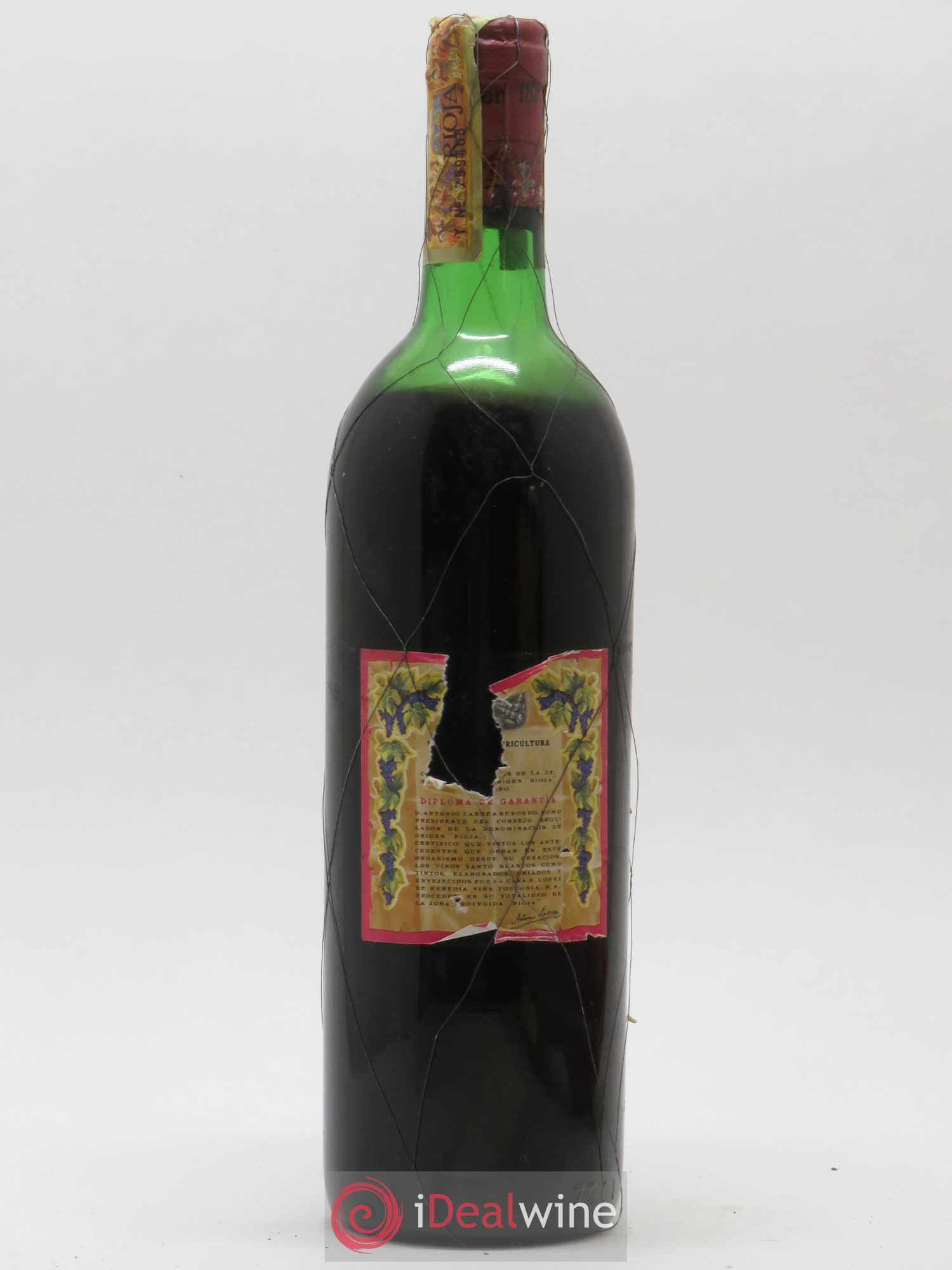 Rioja DOCA Reserva Vina Tondonia R. Lopez de Heredia 1968 - Posten von 1 Flasche - 1