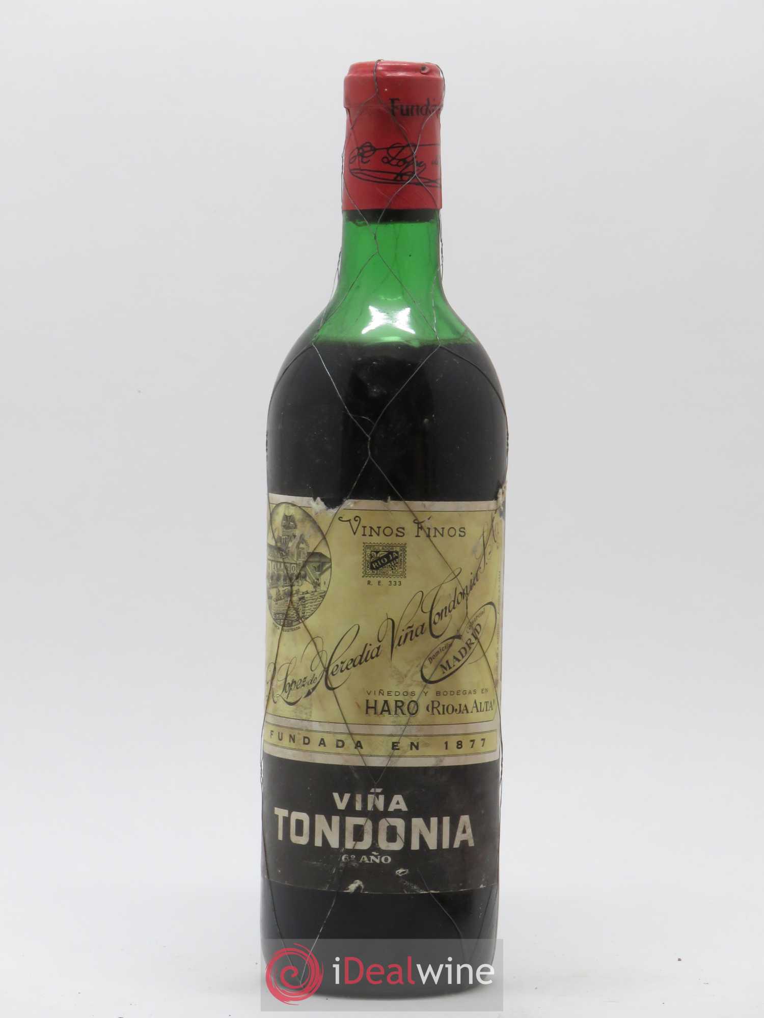 Rioja 6 Ano Vina Tondonia R. Lopez de Heredia - Posten von 1 Flasche - 0