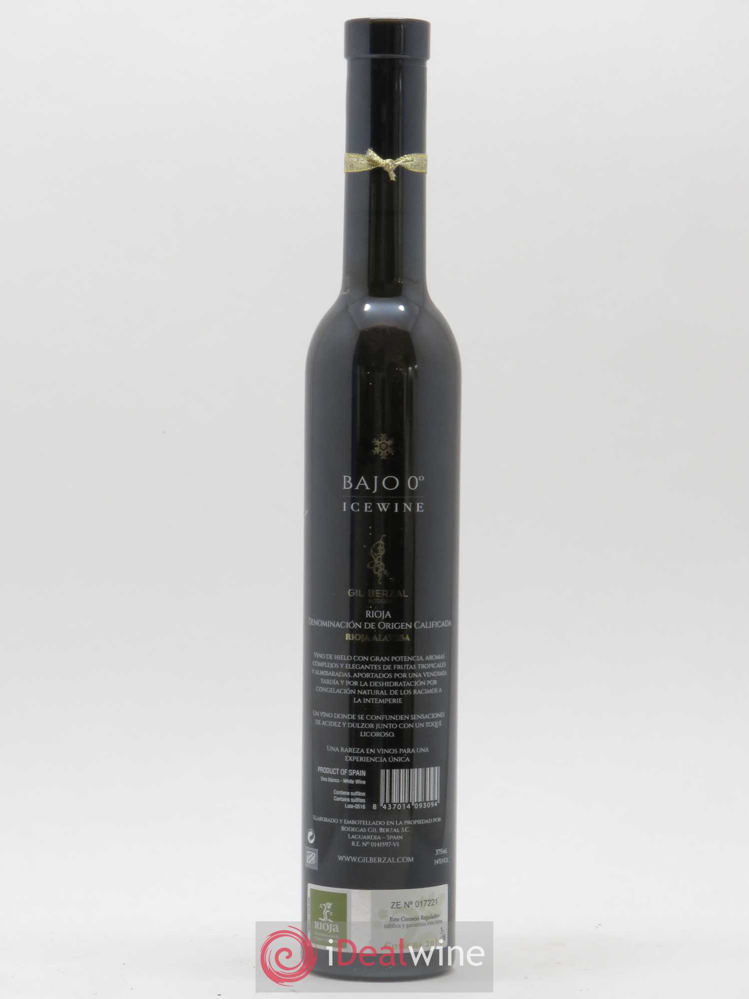 Rioja DOCA Gil Berzal Bajo 0° Icewine Alavesa 2011 - Lot of 1 half-bottle - 1