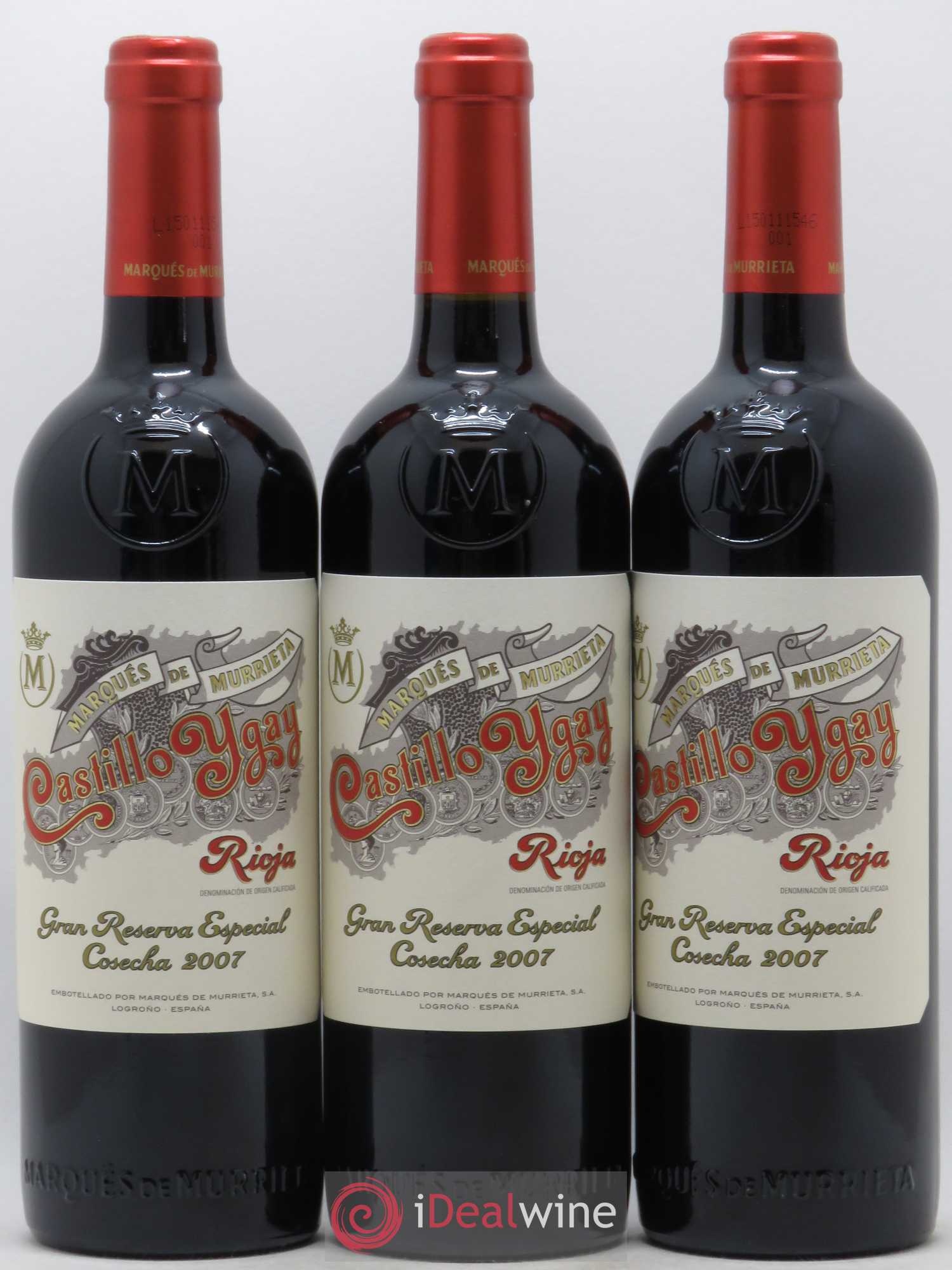 Rioja DOCA Castillo Ygay Reserva Especial Marqués de Murrieta 2007 - Lot de 6 bouteilles - 1