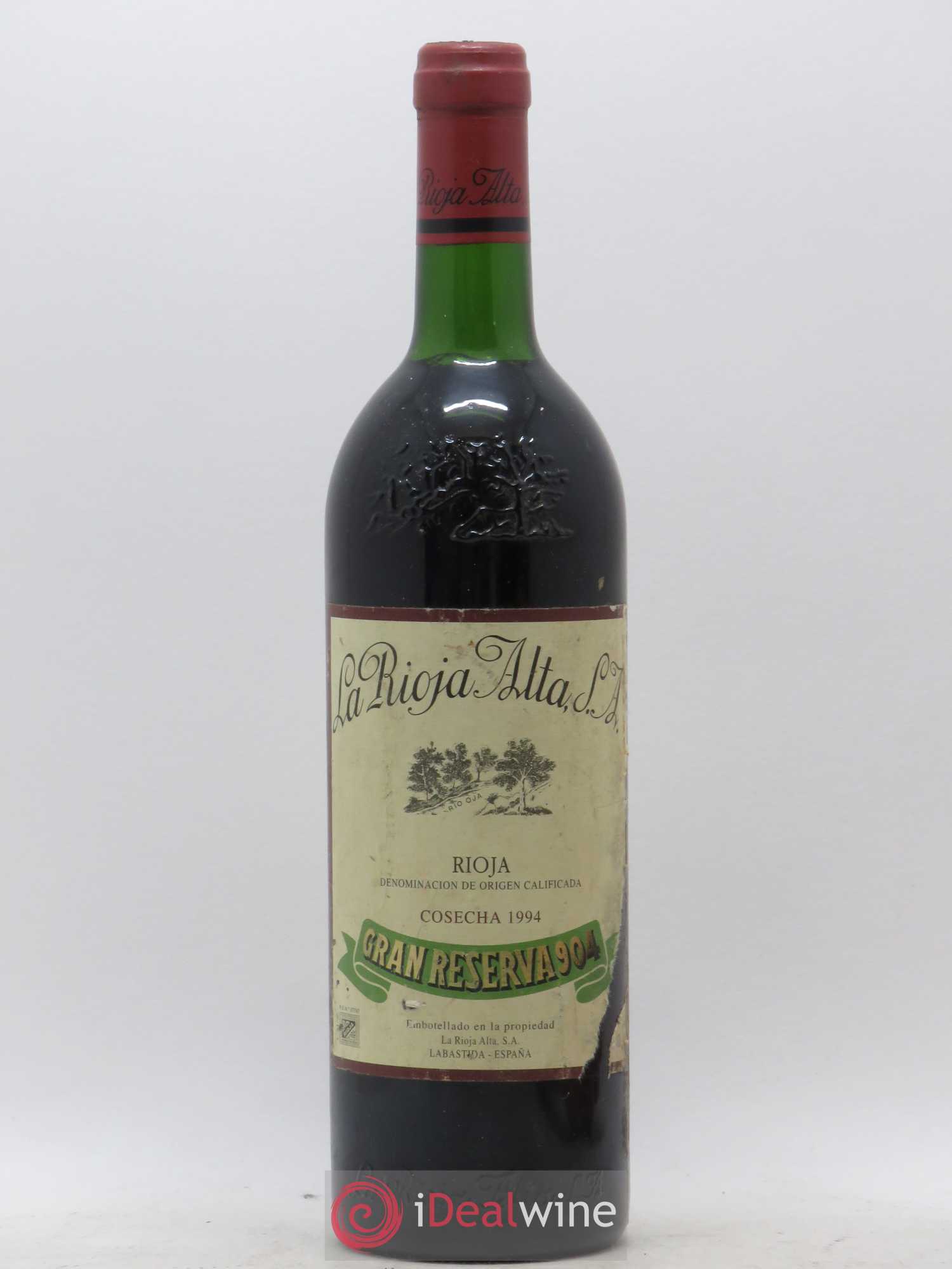 Rioja DOCa Gran Reserva 904 La Rioja Alta 1994 - Posten von 1 Flasche - 0