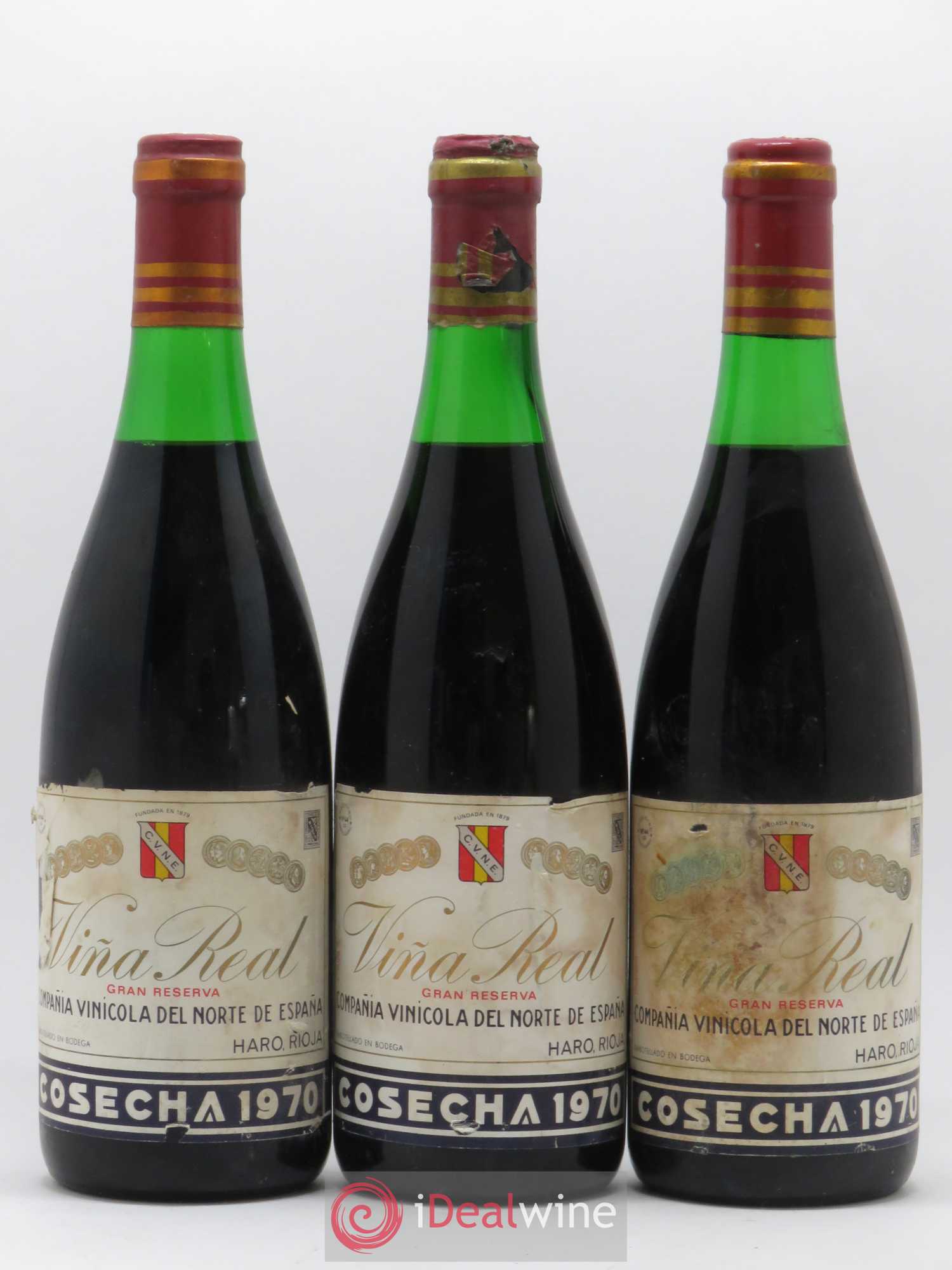 Rioja DOCG Vina Real Gran Reserva Compania Vinicola del Norte de Espana 1970 - Lot de 12 bouteilles - 2