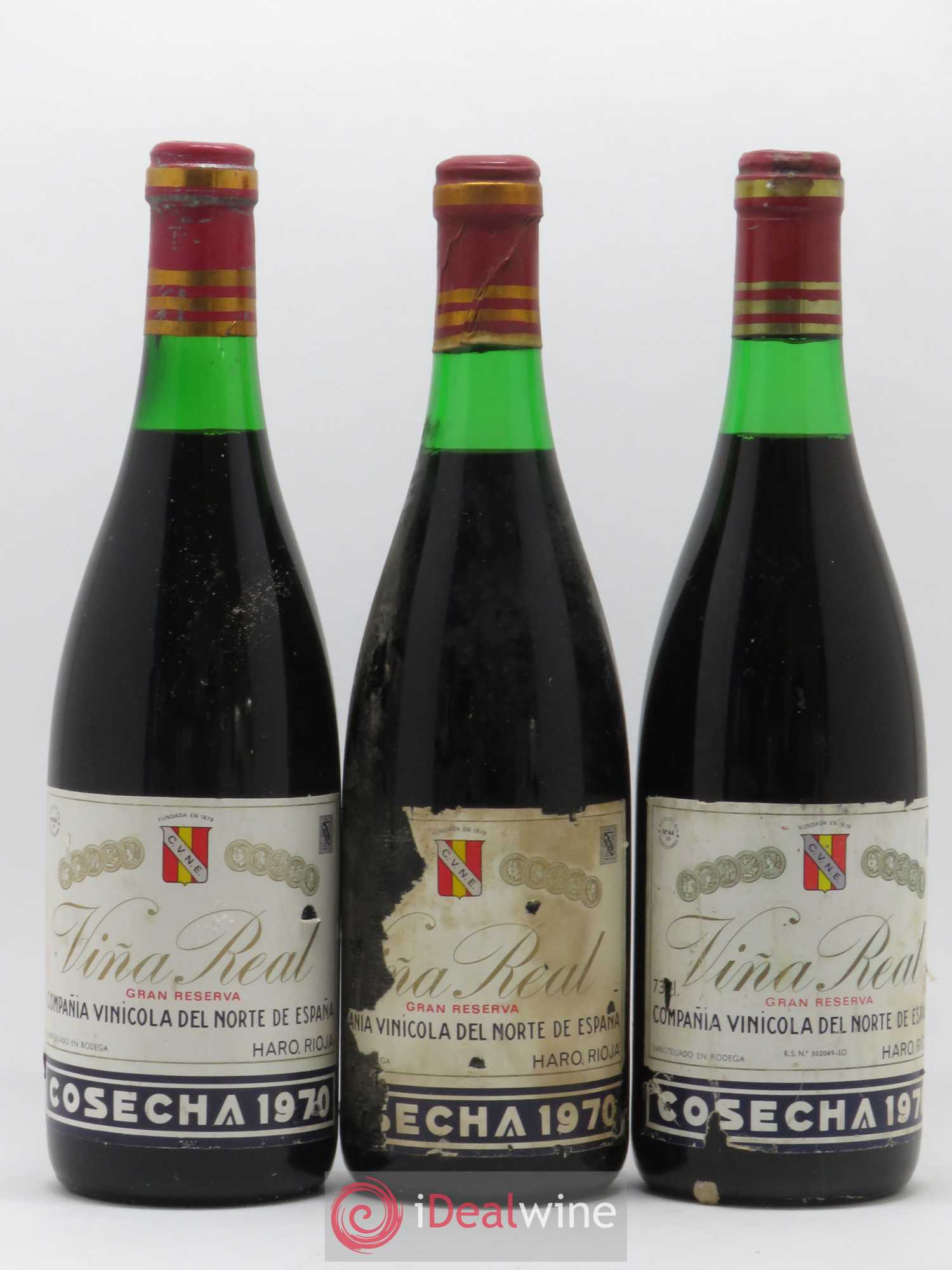 Rioja DOCG Vina Real Gran Reserva Compania Vinicola del Norte de Espana 1970 - Lot de 12 bouteilles - 4