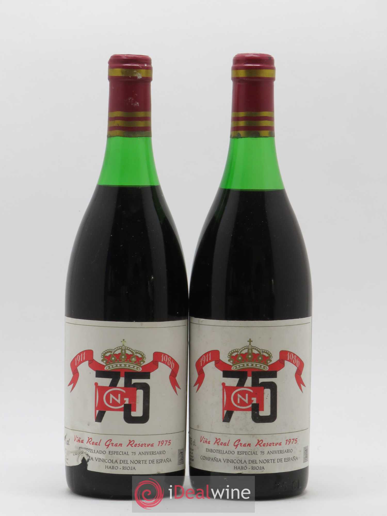 Rioja DOCA Vina Real Gran Reserva Especial 75 Anniversario 1975 - Posten von 2 Flaschen - 0