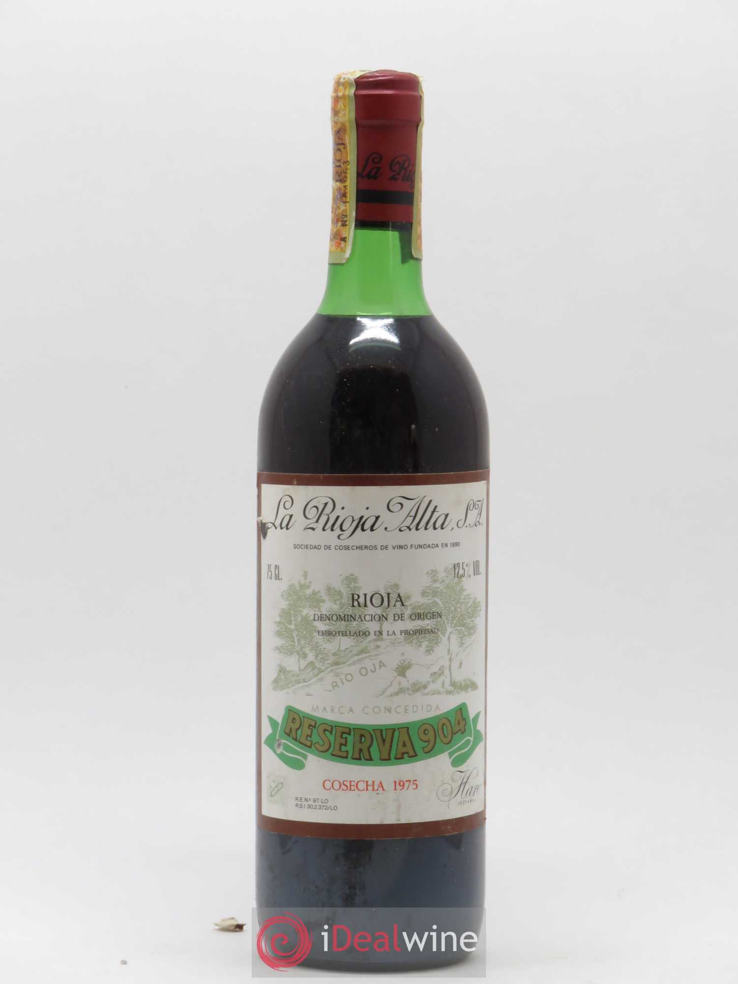 Rioja DOCA Reserva 904 La Rioja Alta 1975 - Posten von 1 Flasche - 0