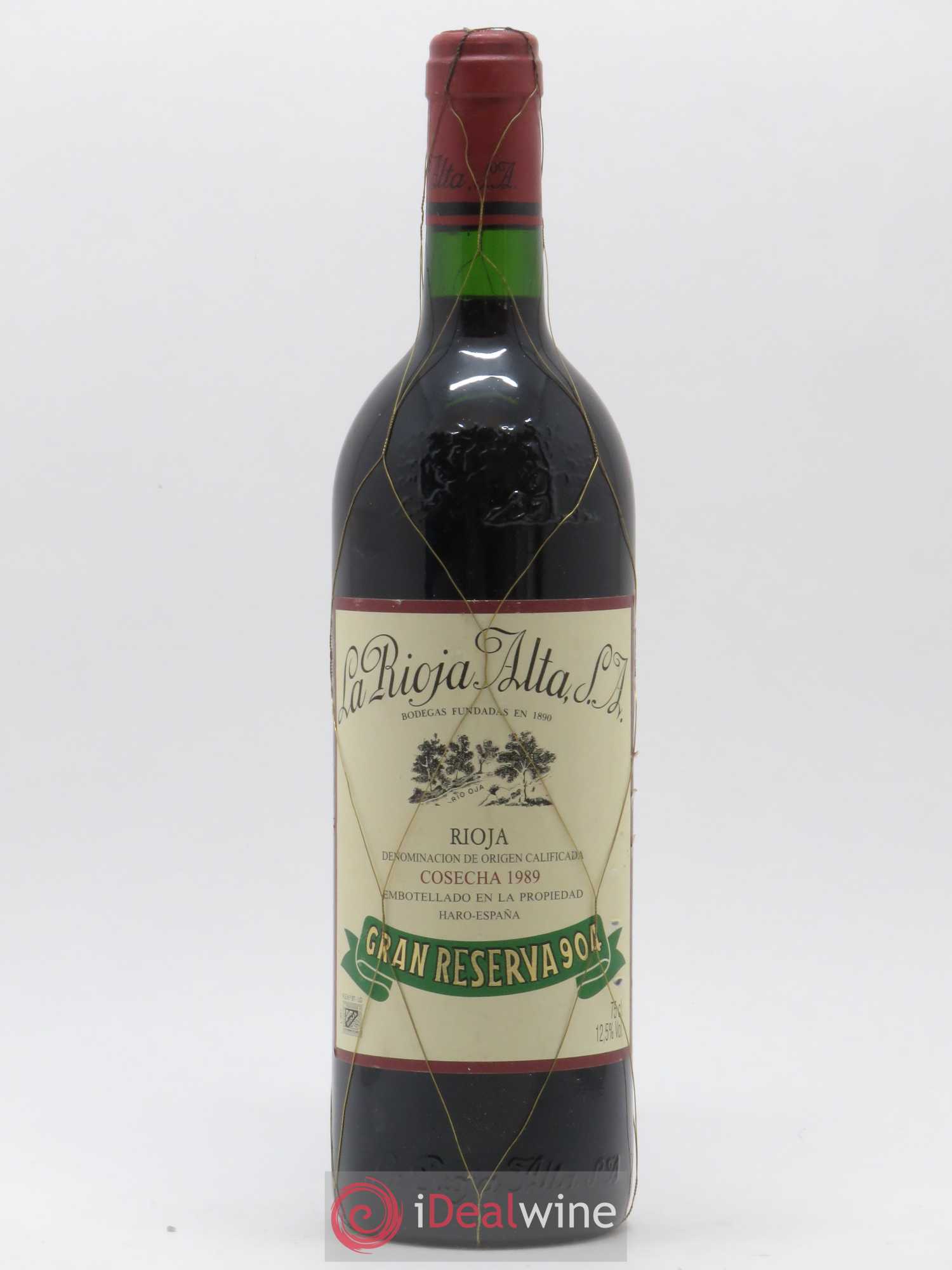 Rioja DOCa Gran Reserva 904 La Rioja Alta 1989 - Posten von 1 Flasche - 0