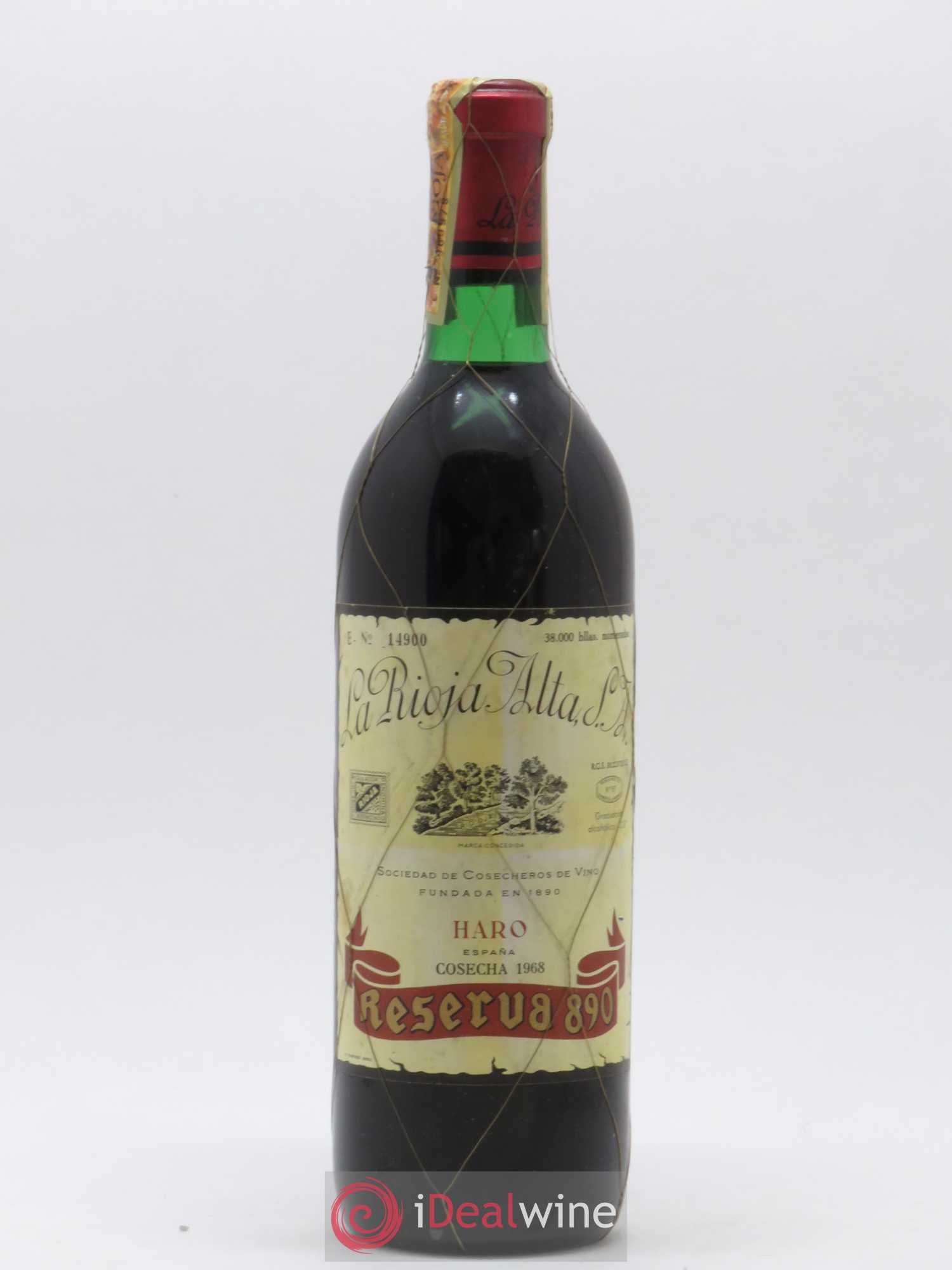 Rioja DOCA La Rioja Alta Reserva 890 1968 - Lot of 1 bottle - 0