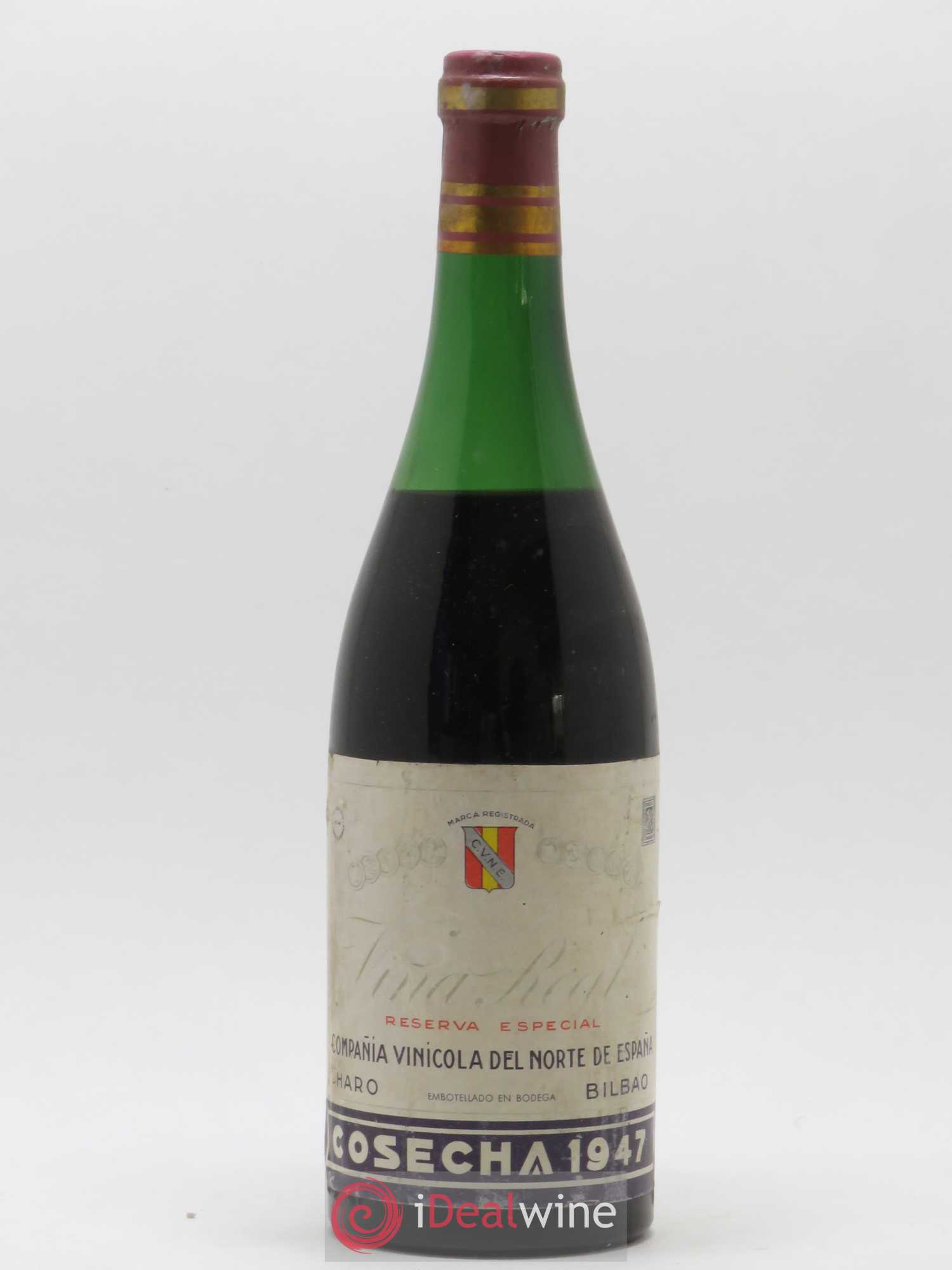 Rioja Vina Real Reserva Especial Compania Vinicola del Norte de Espana 1947 - Lot de 1 bouteille - 0