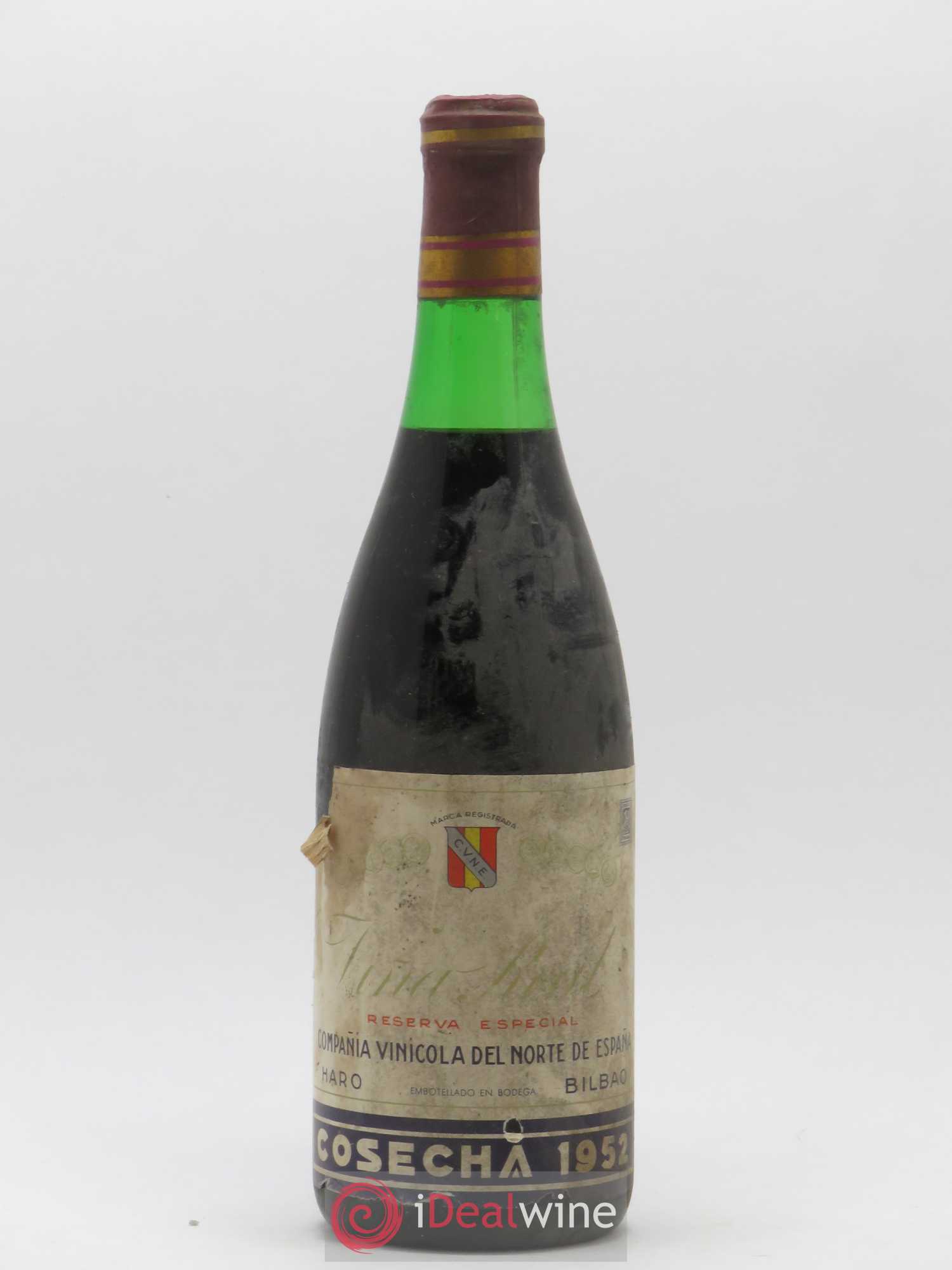 Rioja Vina Real Reserva Especial Compania Vinicola del Norte de Espana 1952 - Lot de 1 bouteille - 0
