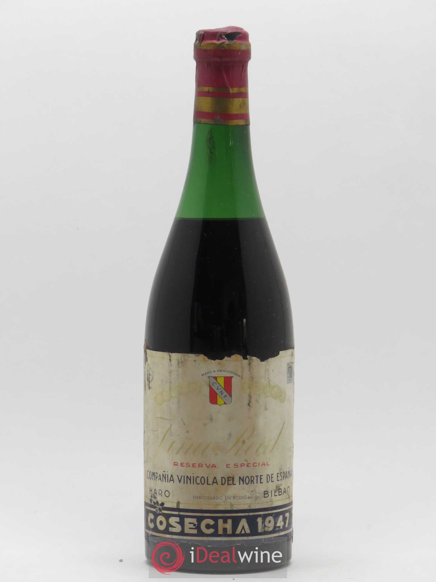 Rioja Vina Real Reserva Especial Compania Vinicola del Norte de Espana 1947 - Lot de 1 bouteille - 0