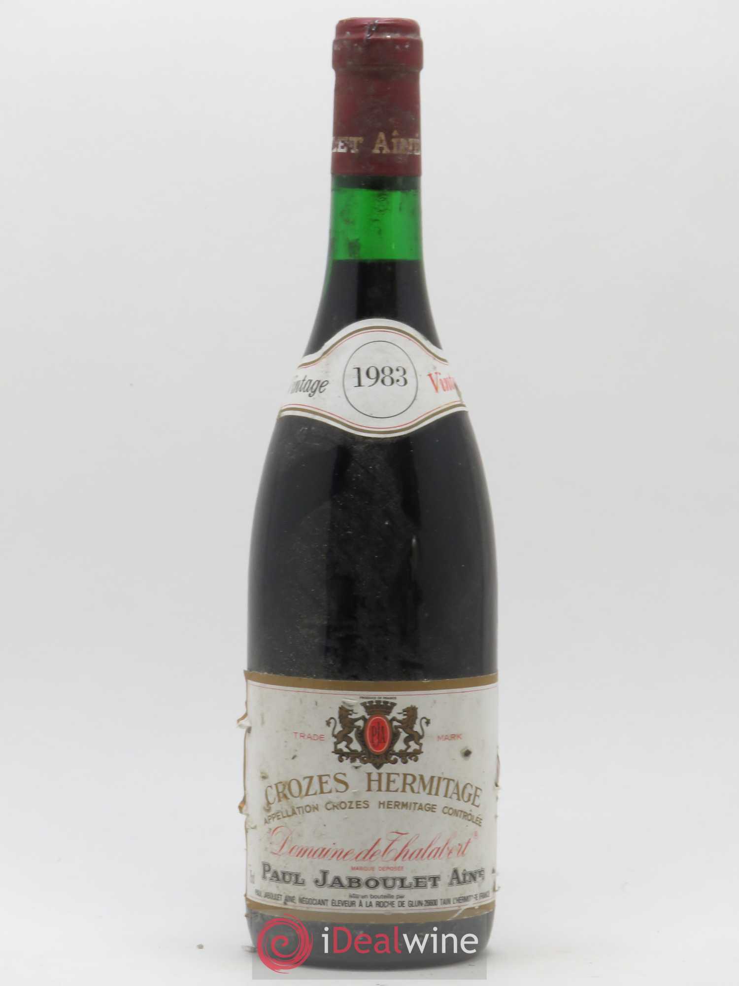 Crozes-Hermitage Domaine de Thalabert Paul Jaboulet Ainé 1983 - Lot de 1 bouteille - 0