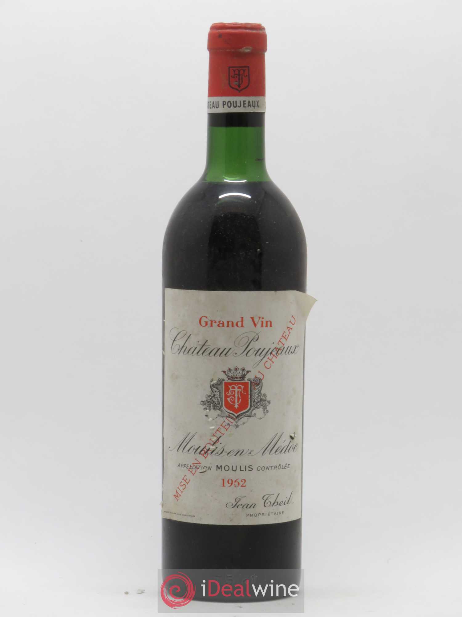 Château Poujeaux 1962 - Lot de 1 bouteille - 0