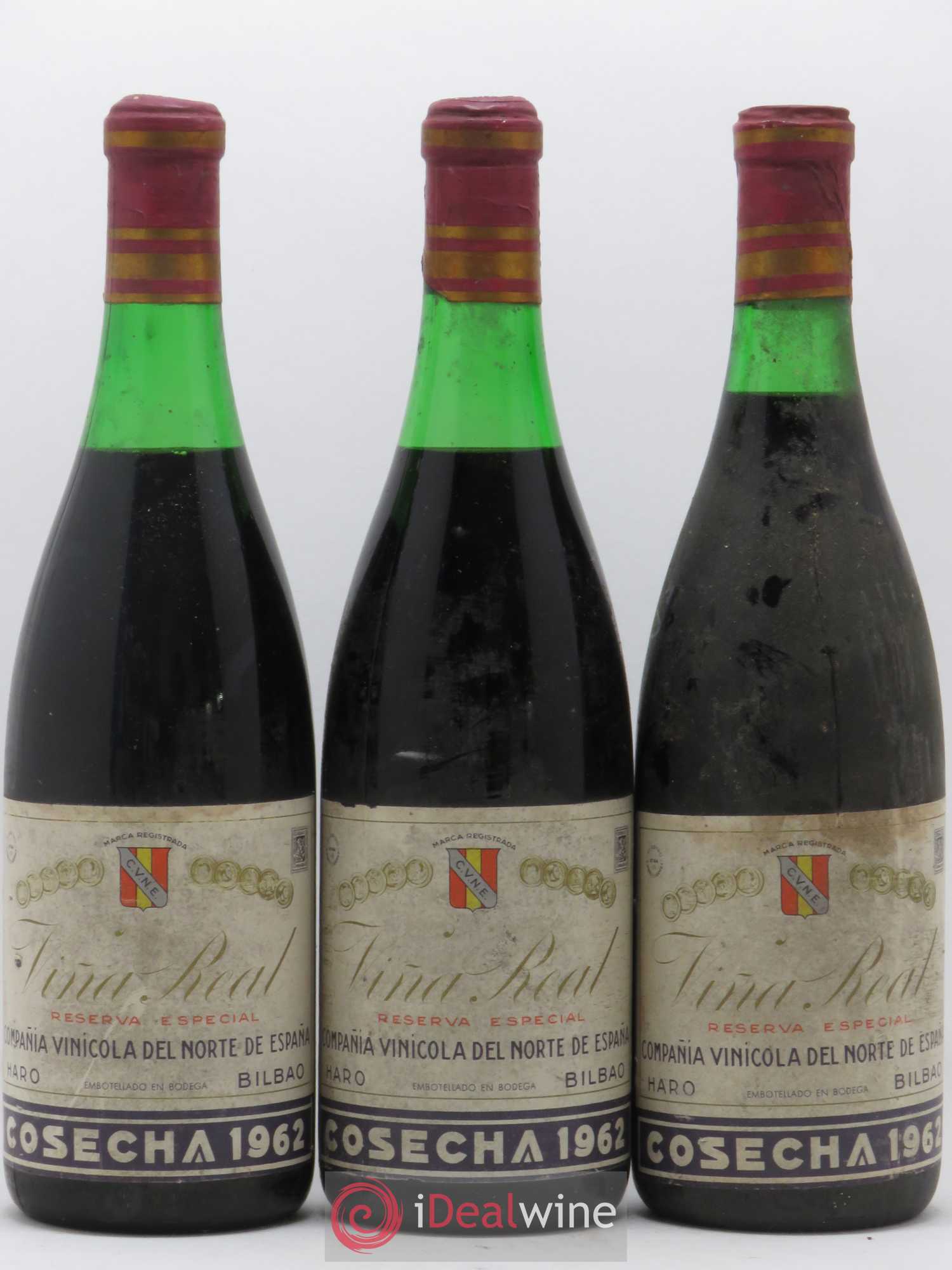 Rioja Vina Real Reserva Especial Compania Vinicola del Norte de Espana 1962 - Lot de 6 bouteilles - 2
