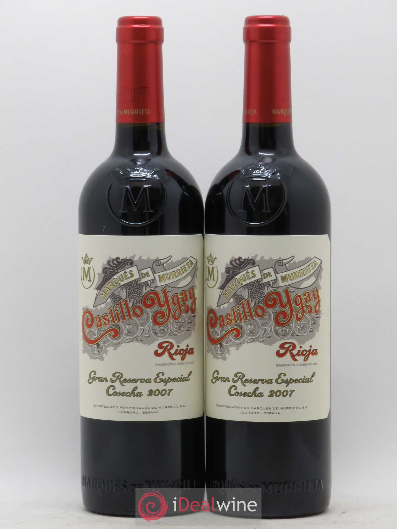 Rioja DOCA Castillo Ygay Reserva Especial Marqués de Murrieta 2007 - Lot de 2 bouteilles - 0
