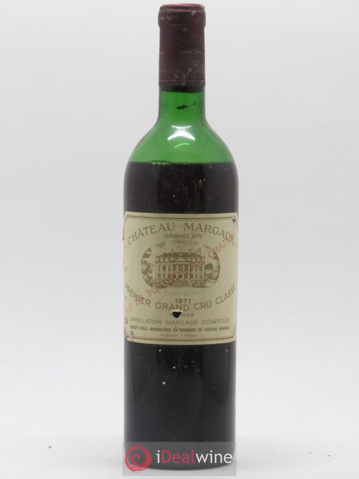 Château Margaux 1er Grand Cru Classé 1971 - Lot de 1 bouteille - 0