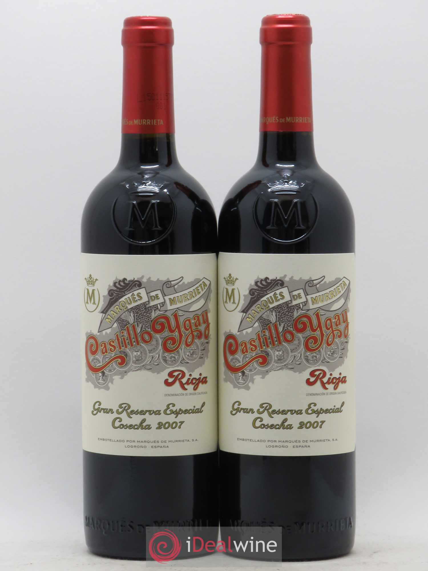 Rioja DOCA Castillo Ygay Reserva Especial Marqués de Murrieta 2007 - Lot de 2 bouteilles - 0