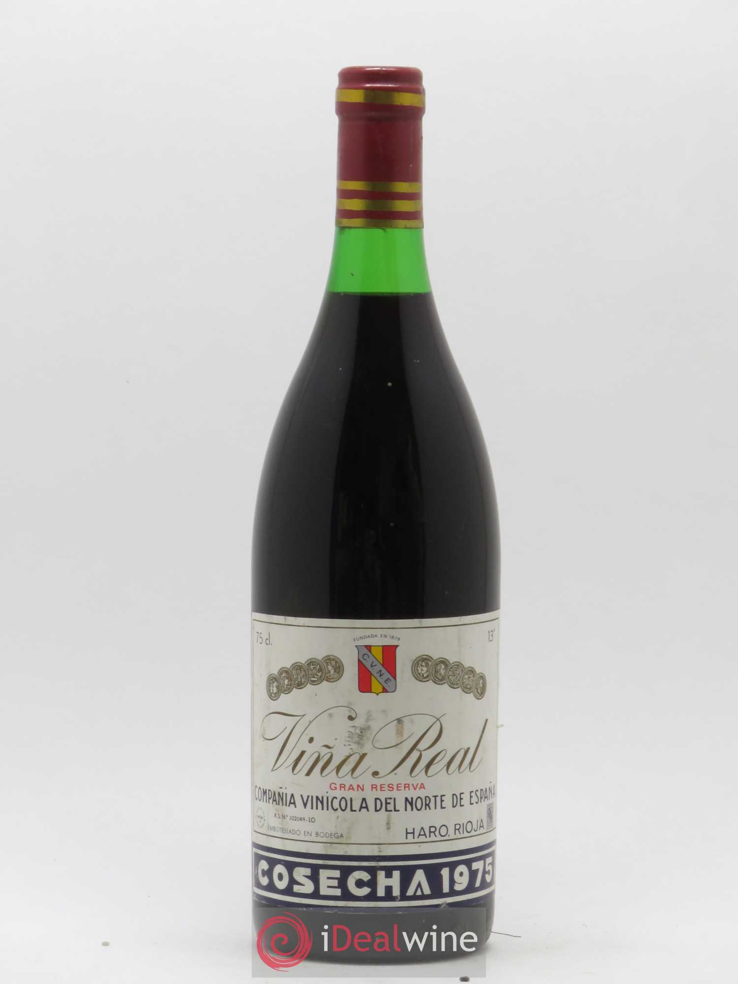 Rioja DOCG Vina Real Gran Reserva Compania Vinicola del Norte de Espana 1975 - Lot de 1 bouteille - 0