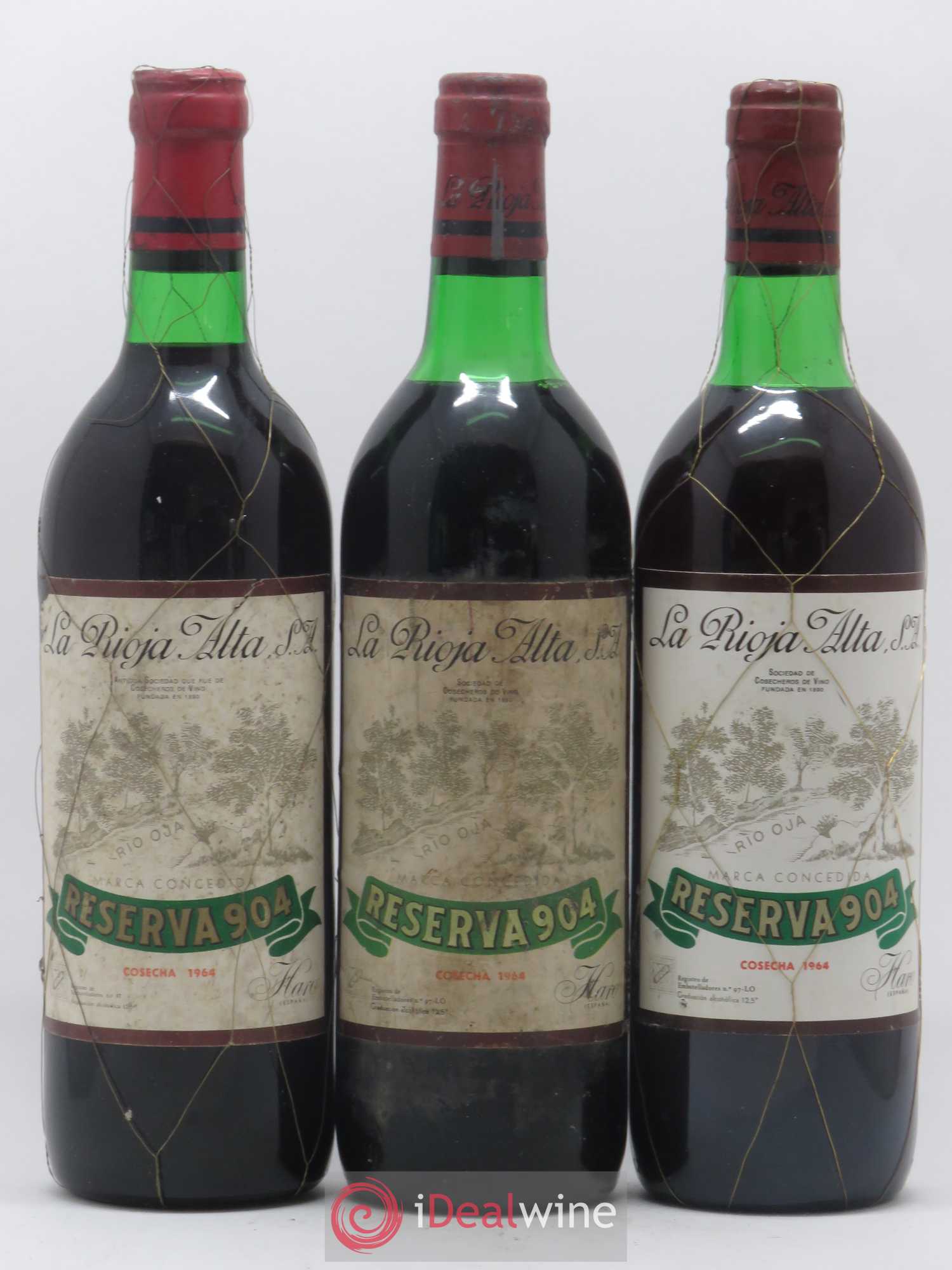 Rioja DOCA Reserva 904 La Rioja Alta 1964 - Lotto di 6 bottiglie - 3
