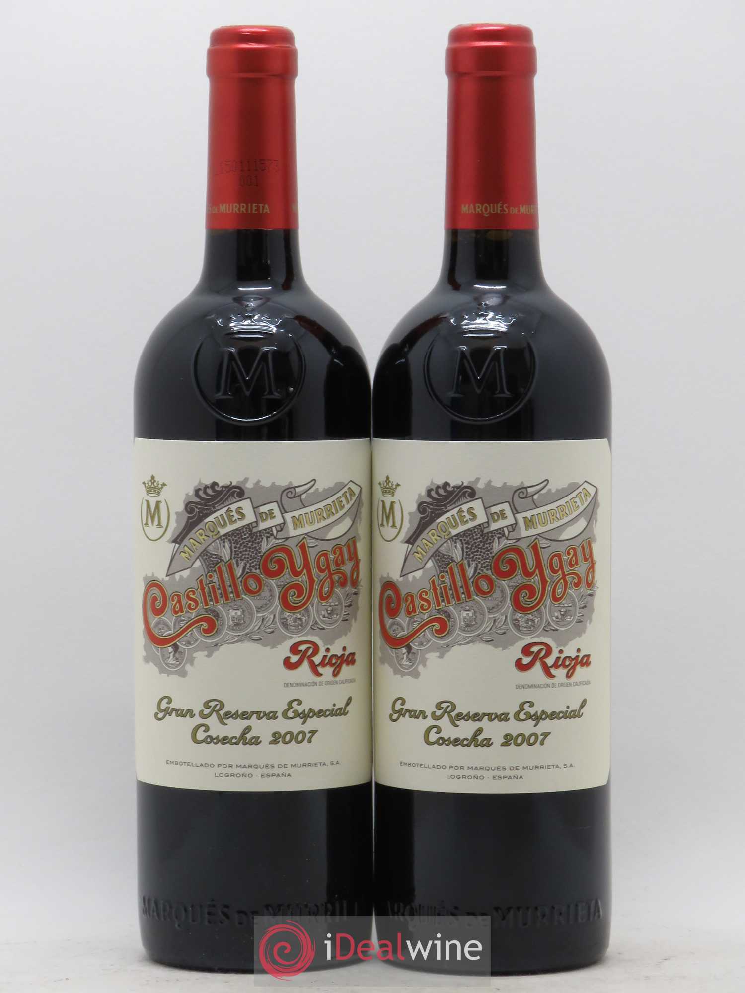 Rioja DOCA Castillo Ygay Reserva Especial Marqués de Murrieta 2007 - Lot de 2 bouteilles - 0