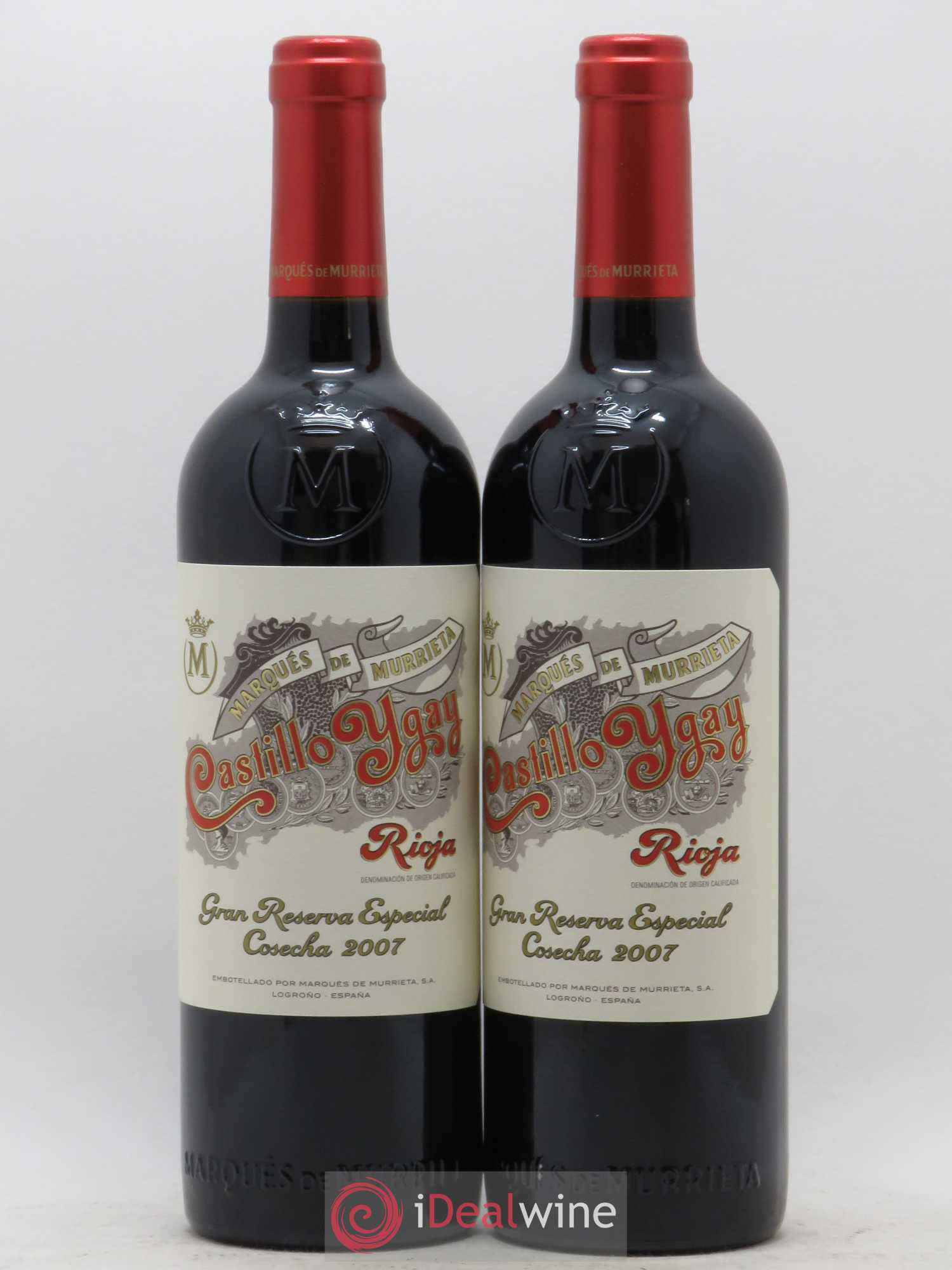 Rioja DOCA Castillo Ygay Reserva Especial Marqués de Murrieta 2007 - Lot de 2 bouteilles - 0
