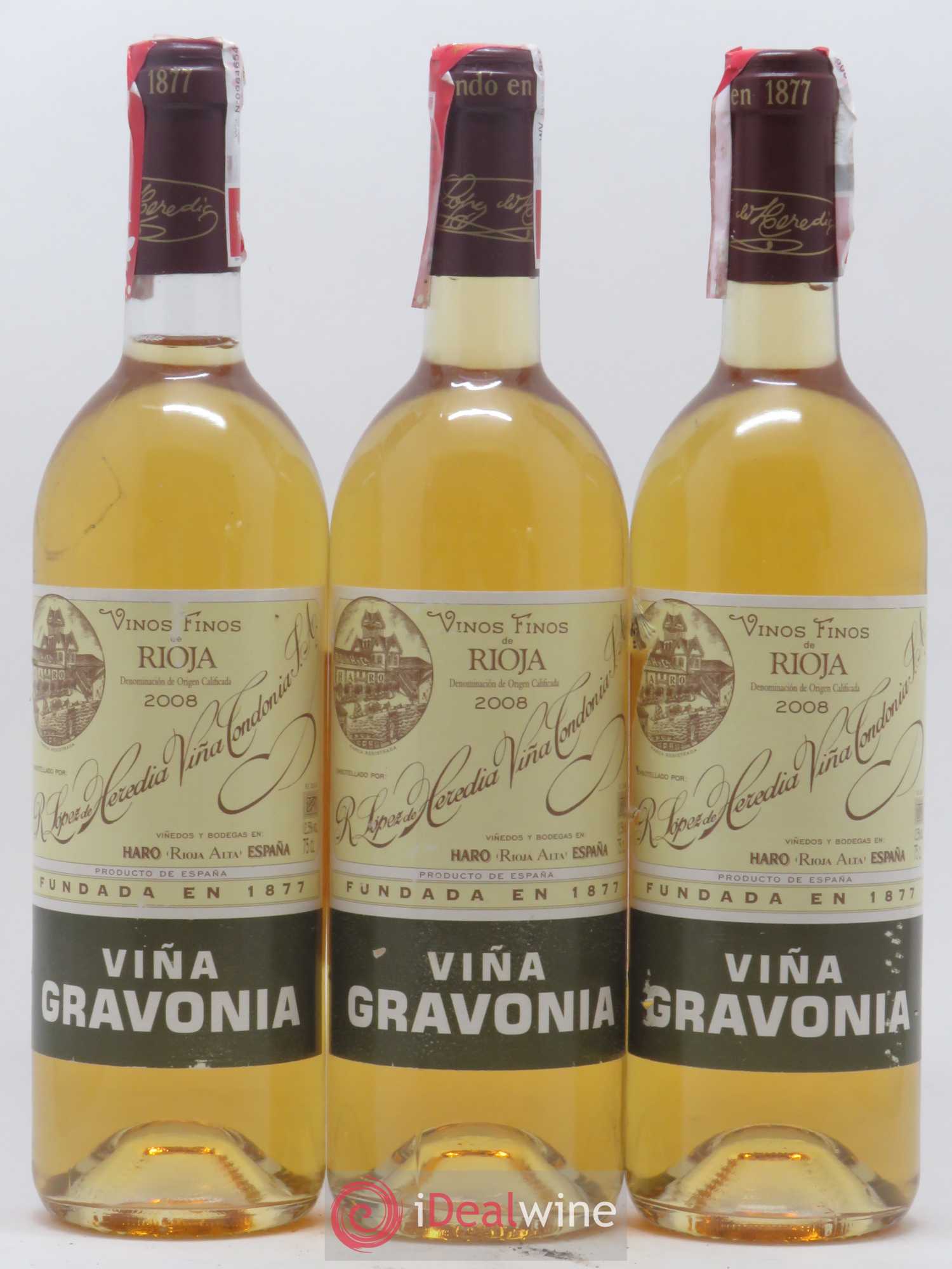 Rioja DOCA Vina Gravonia Crianza Vina Tondonia R. Lopez de Heredia 2008 - Lot de 6 bouteilles - 1
